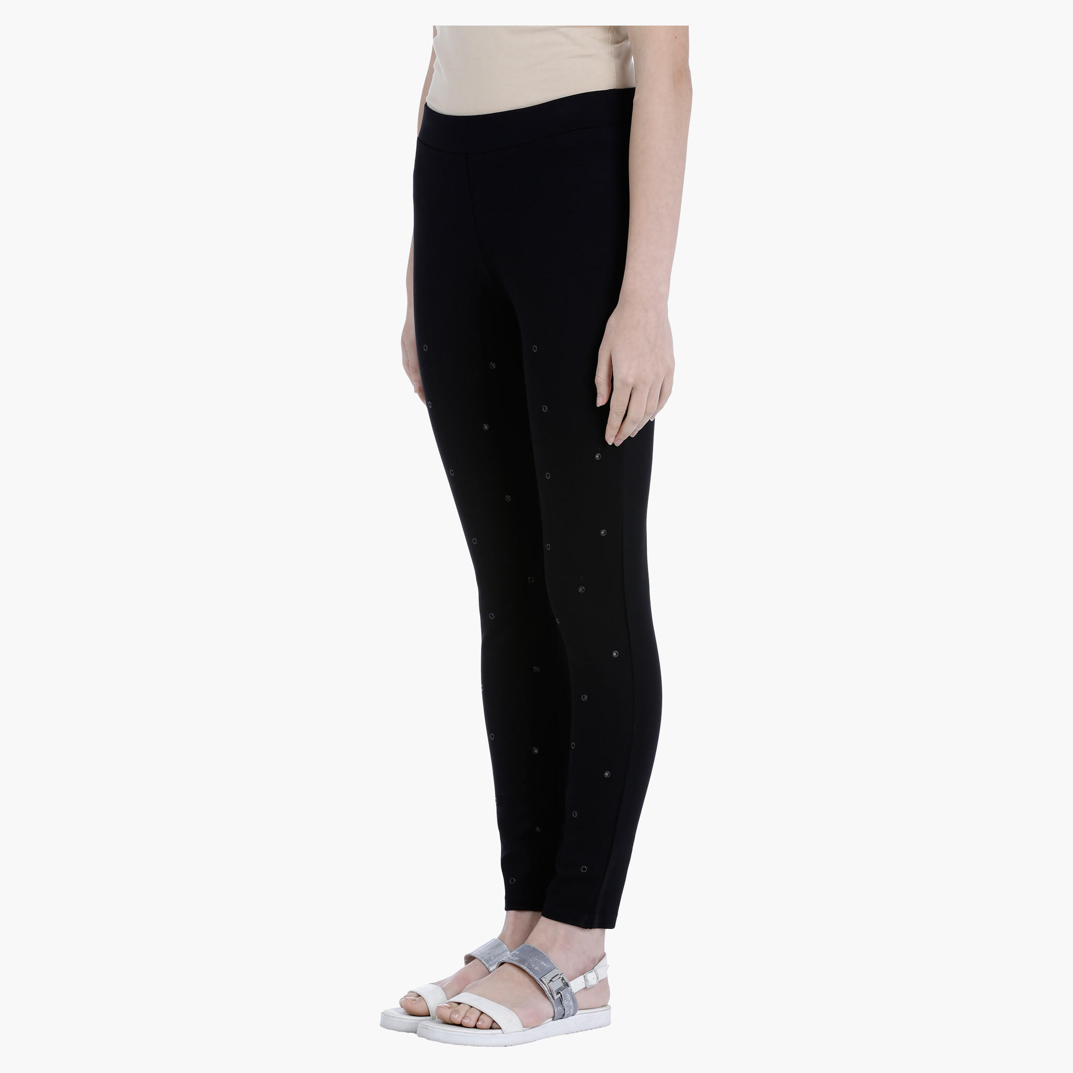 Embelished Leggings with Elasticised Waistband-women-clothing-bottoms-leggings-image-3