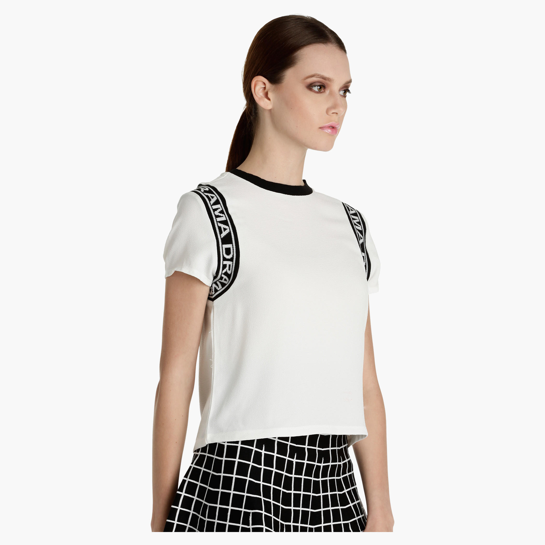 Box Top with Crew Neck and Short Sleeves-women-clothing-shirtsandblouses-blouses-image-3