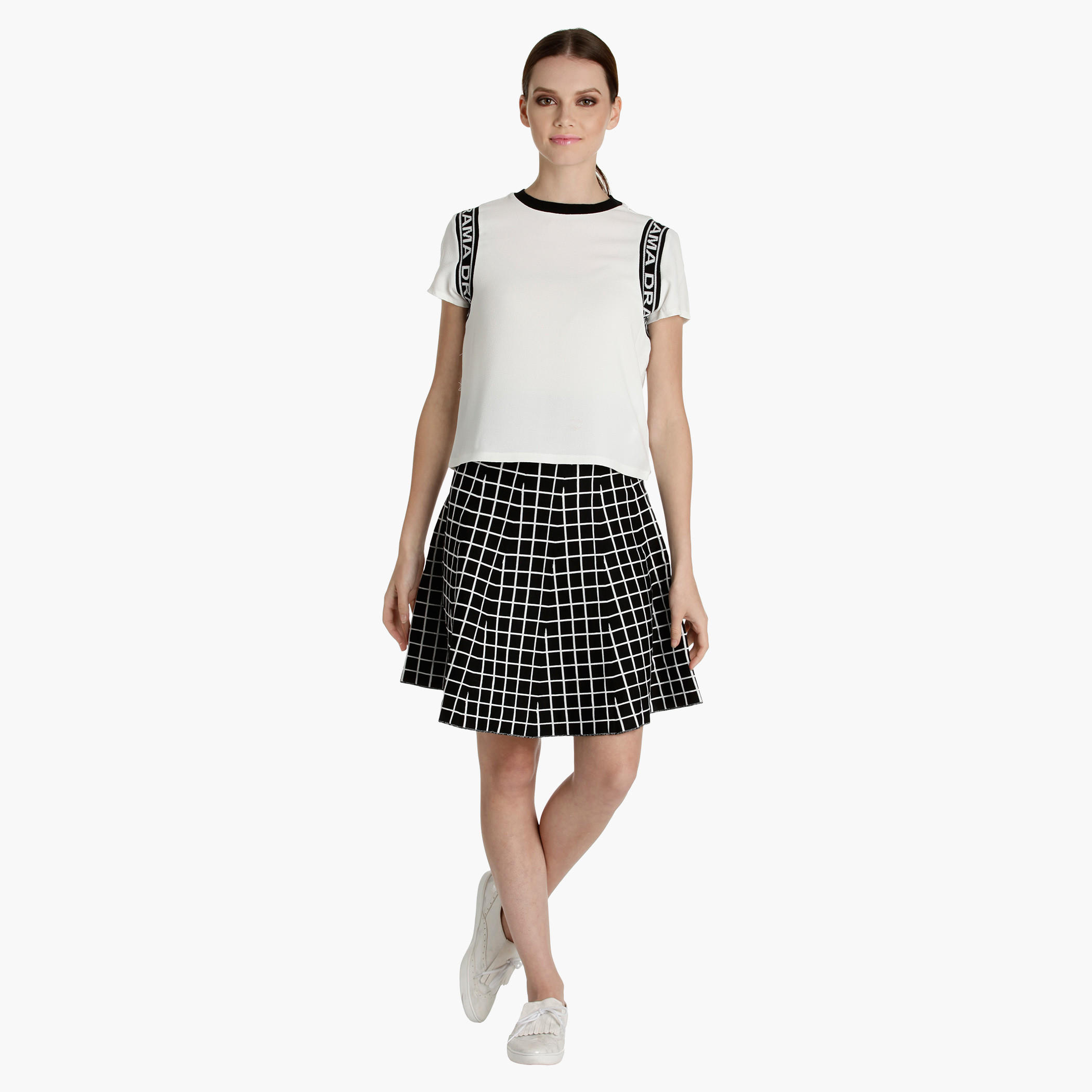 Box Top with Crew Neck and Short Sleeves-women-clothing-shirtsandblouses-blouses-image-5