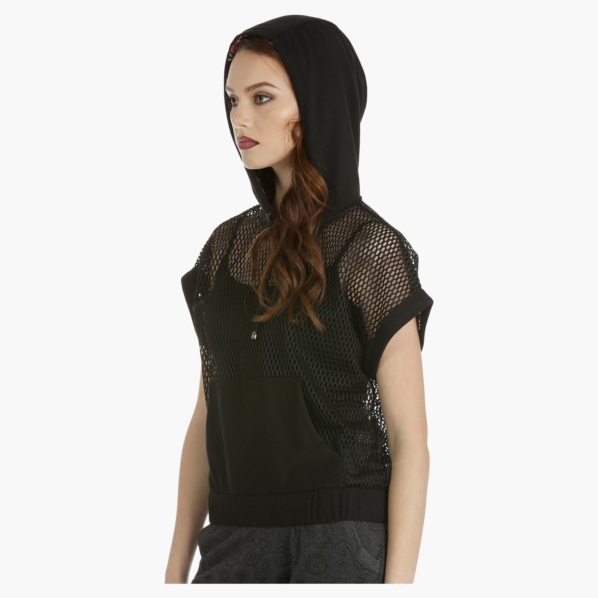 Hoodie Top with Mesh panel-women-winterwear-hoodiesandsweatshirts-hoodies-image-3