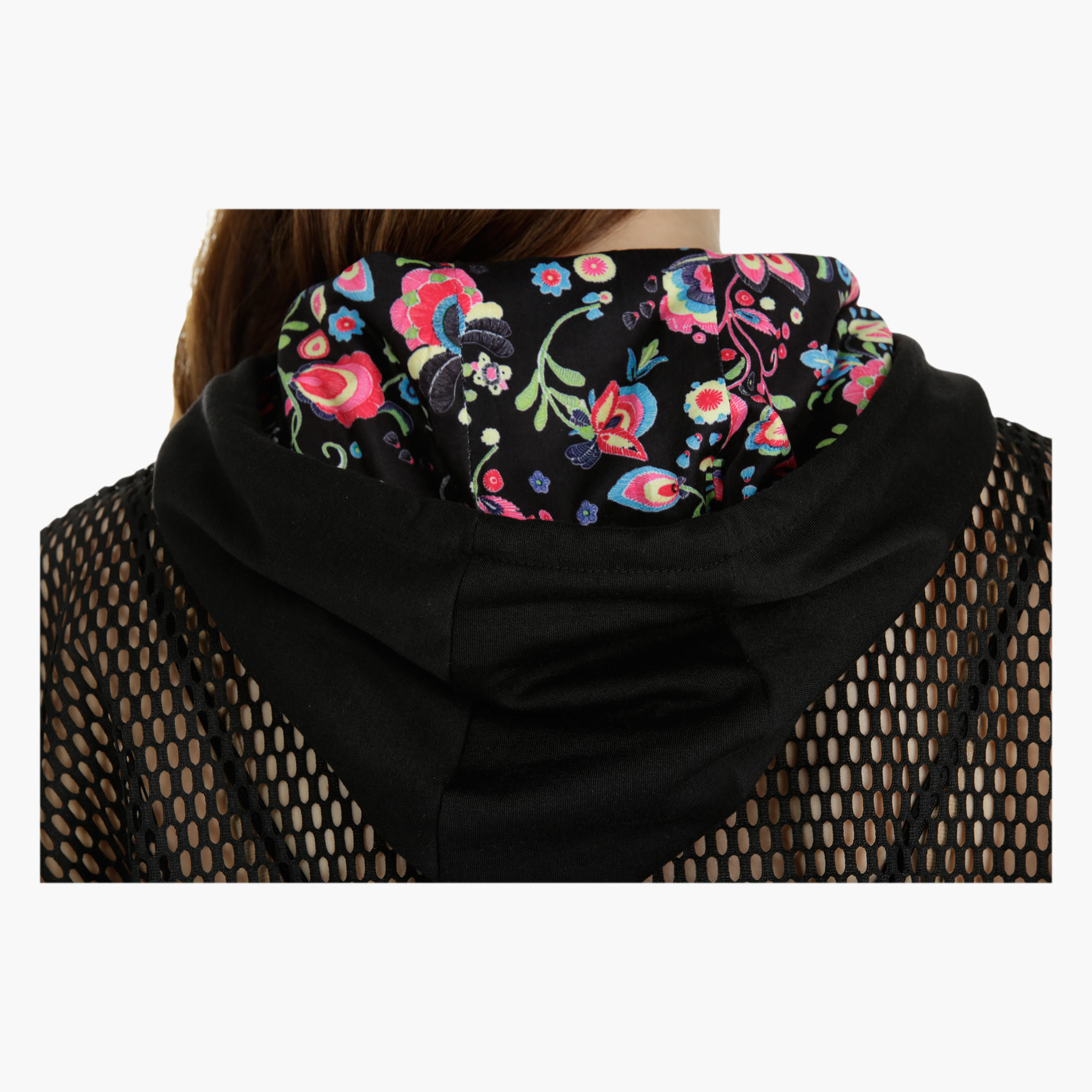 Hoodie Top with Mesh panel-women-winterwear-hoodiesandsweatshirts-hoodies-image-4