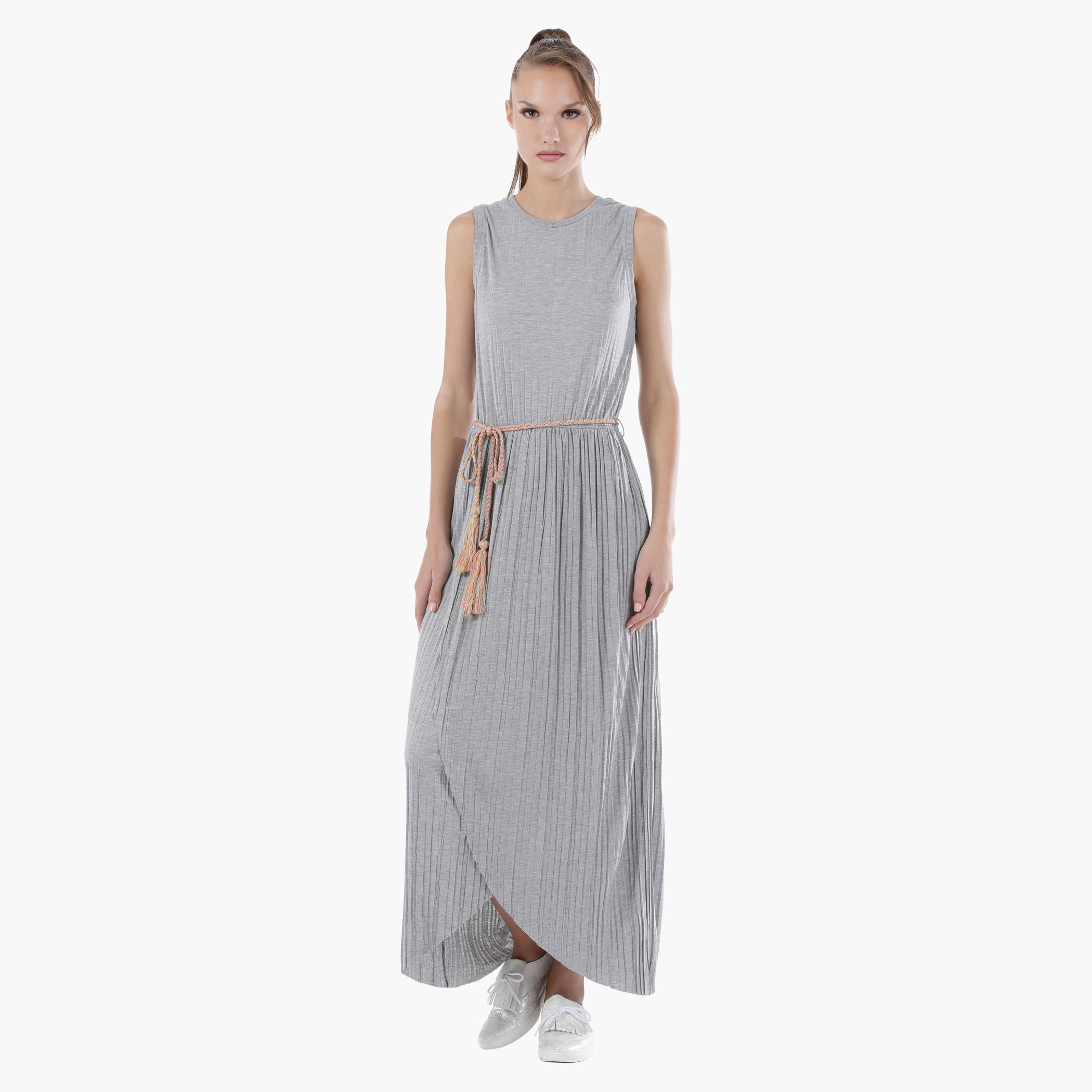 Maxi Dress with Front Wrap in Regular Fit-women-clothing-dresses-image-4