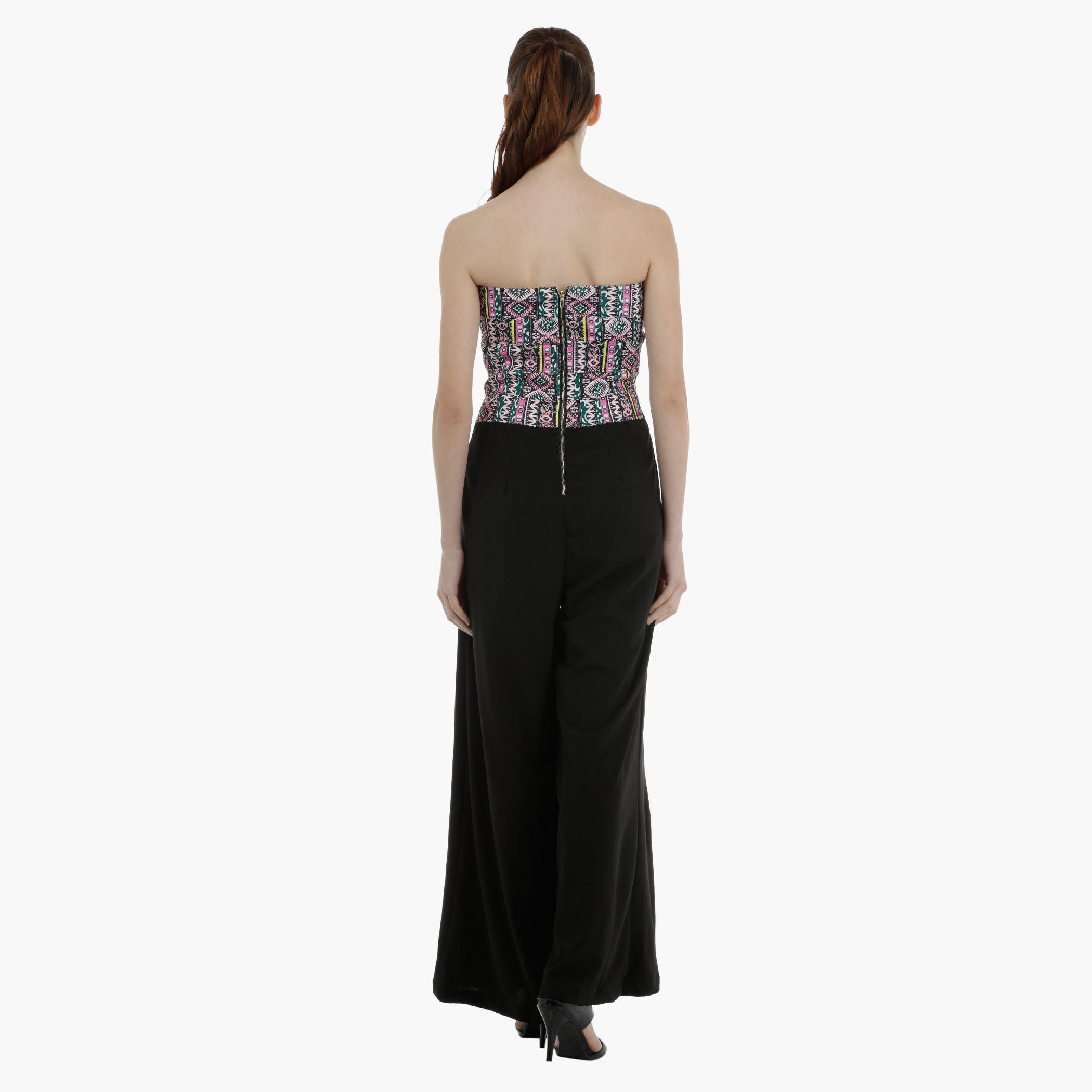 Bustier Jumpsuit Wth Flared Bottom-women-clothing-jumpsuits-image-2