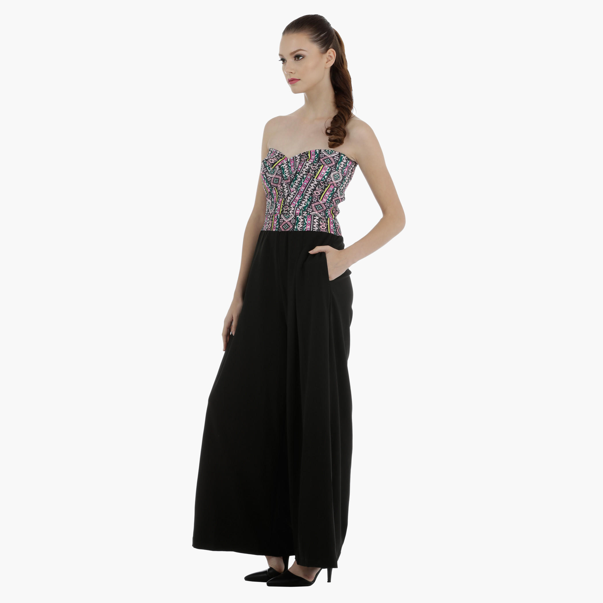 Bustier Jumpsuit Wth Flared Bottom-women-clothing-jumpsuits-image-3