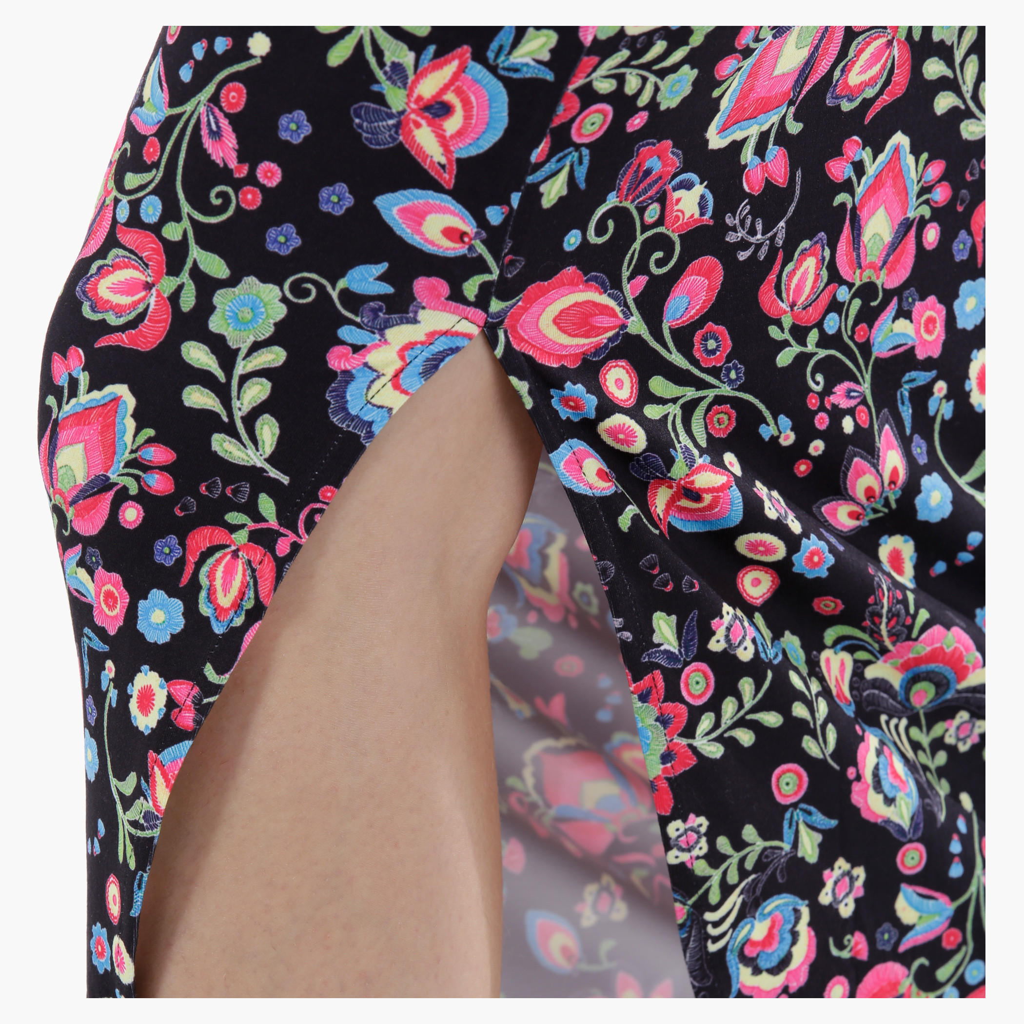 Printed Midi Column Skirt in Regular Fit-women-clothing-bottoms-skirts-image-2