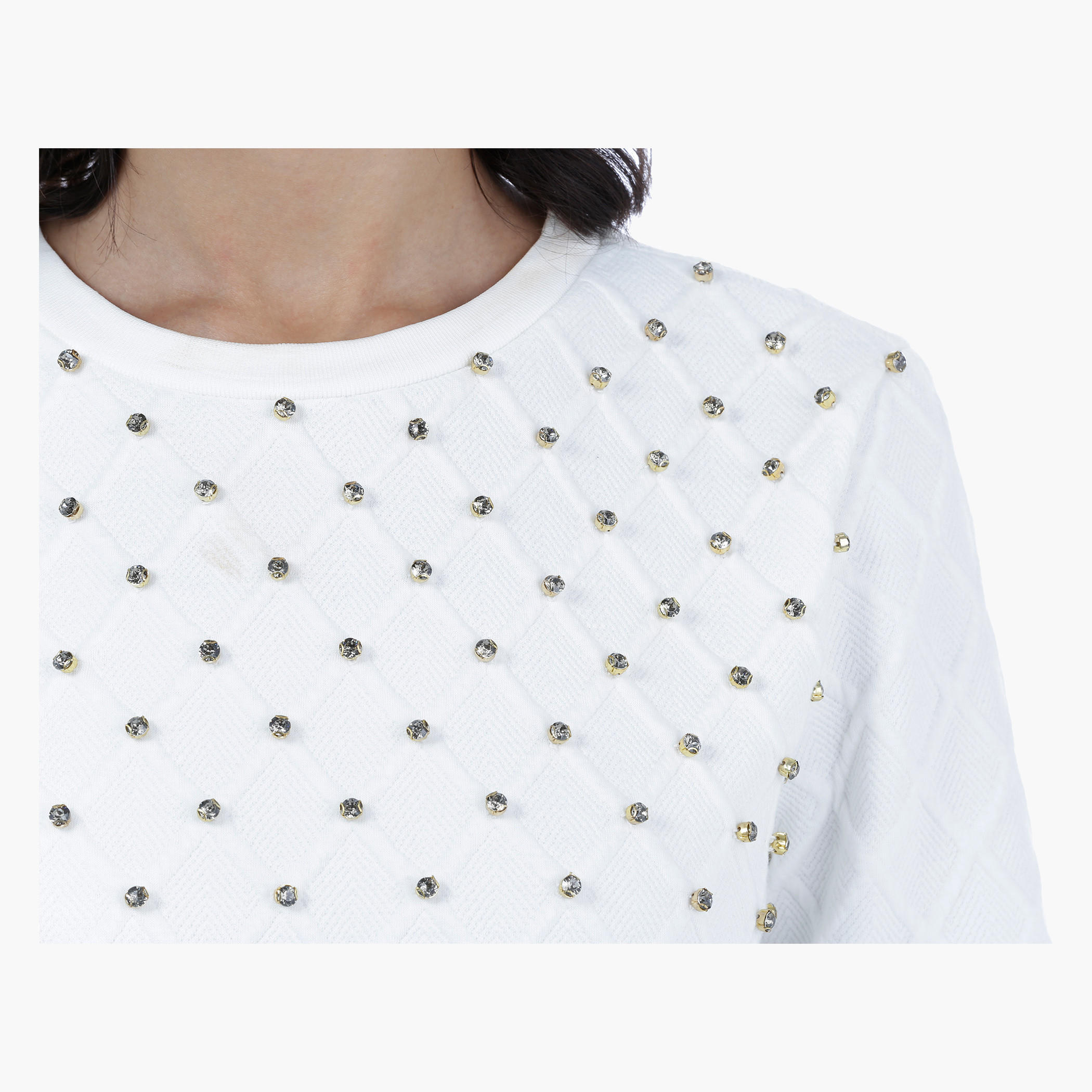 Embellished Sweat Top with Long Sleeves-women-winterwear-hoodiesandsweatshirts-sweatshirts-image-4