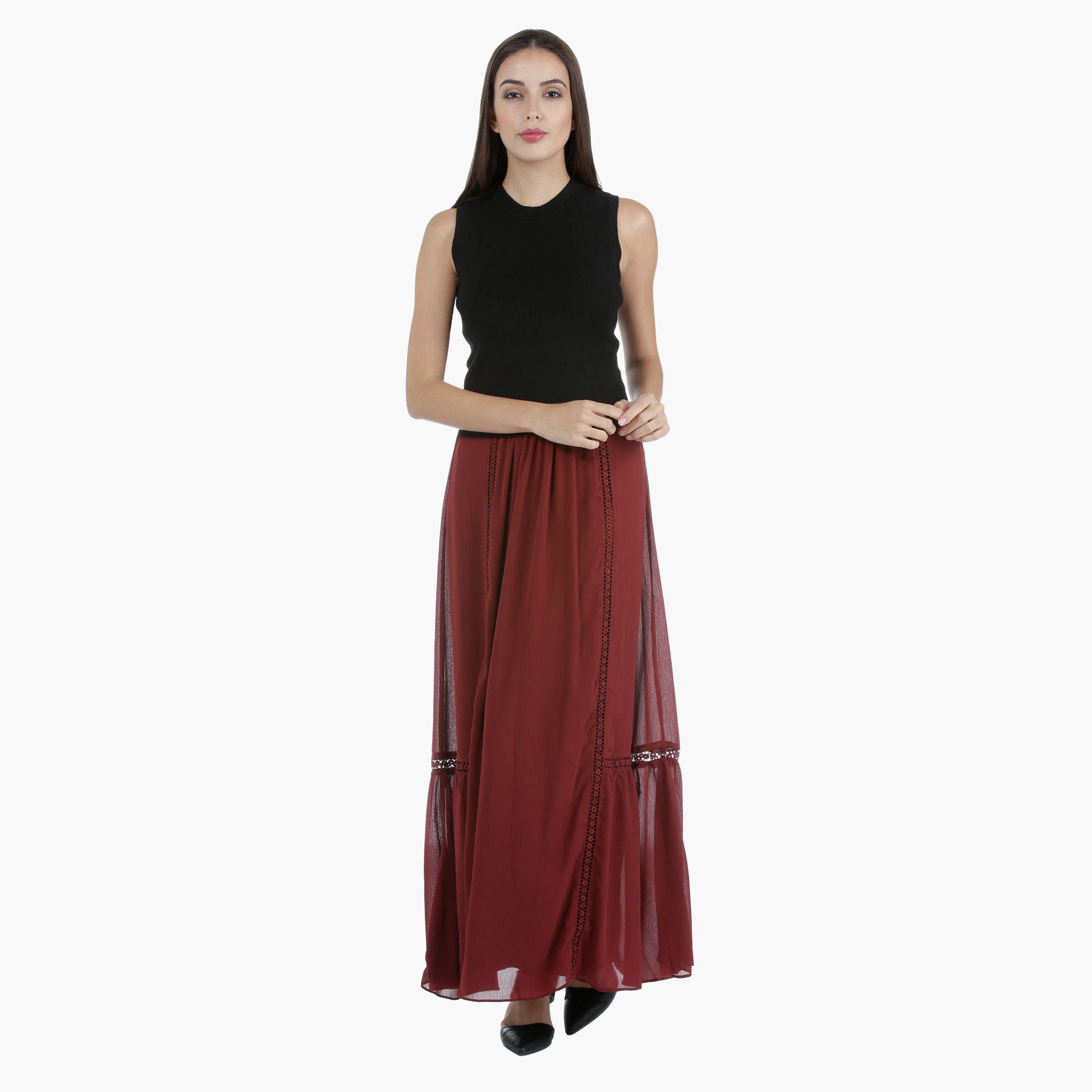 Knit Tank Top in Regular Fit-women-clothing-tshirts-image-1