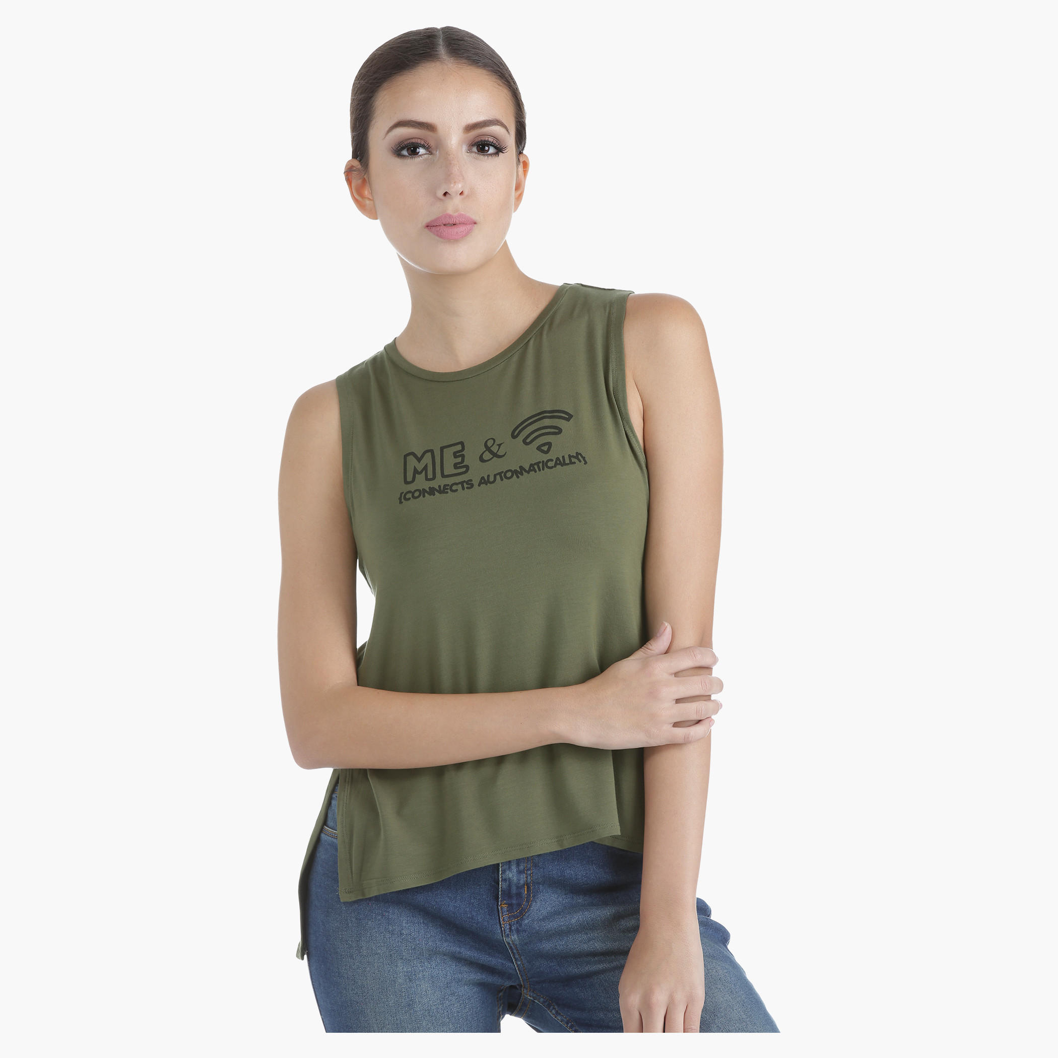 High-Low Graphic Tank Top with Round Neck in Regular Fit-women-clothing-tshirts-image-6