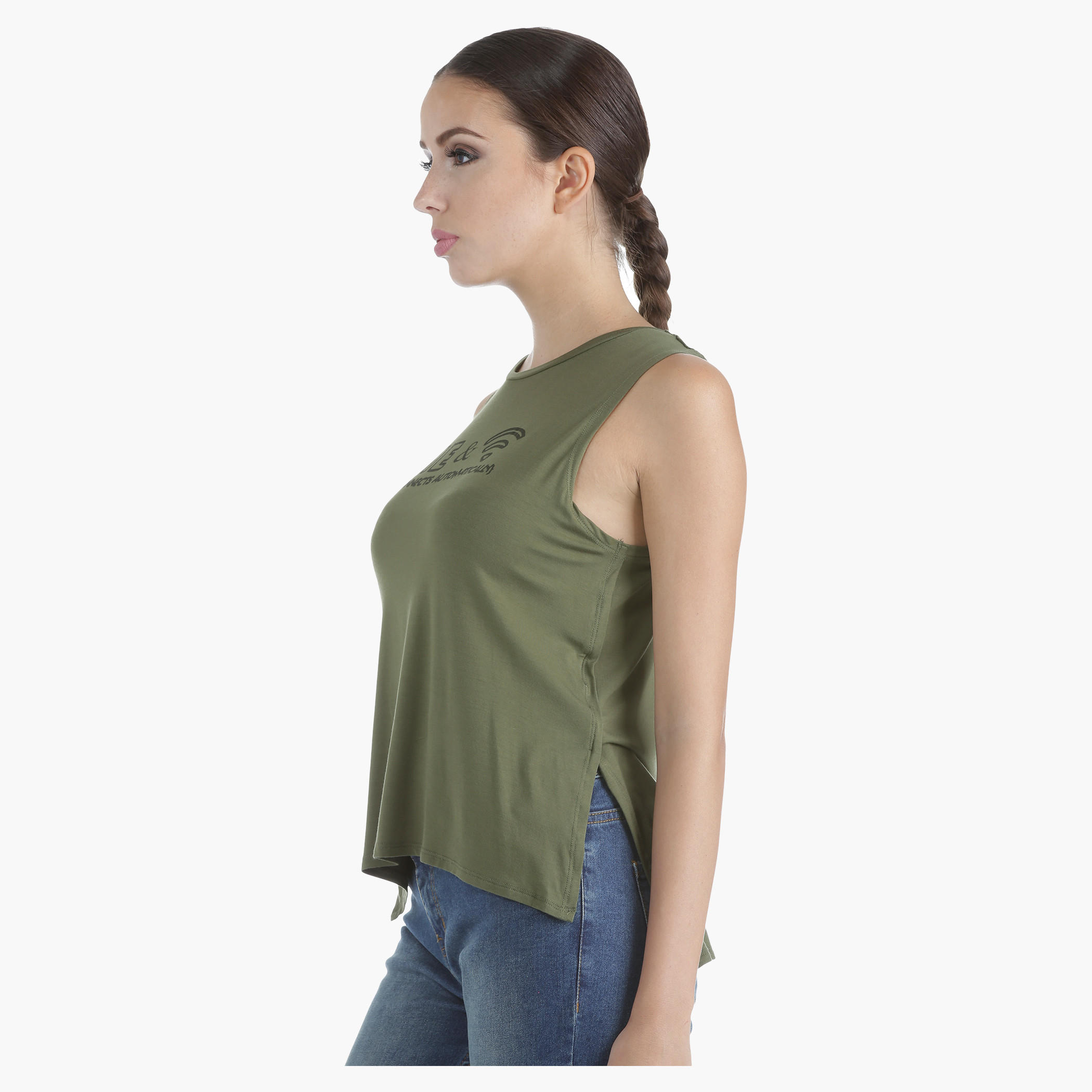 High-Low Graphic Tank Top with Round Neck in Regular Fit-women-clothing-tshirts-image-8