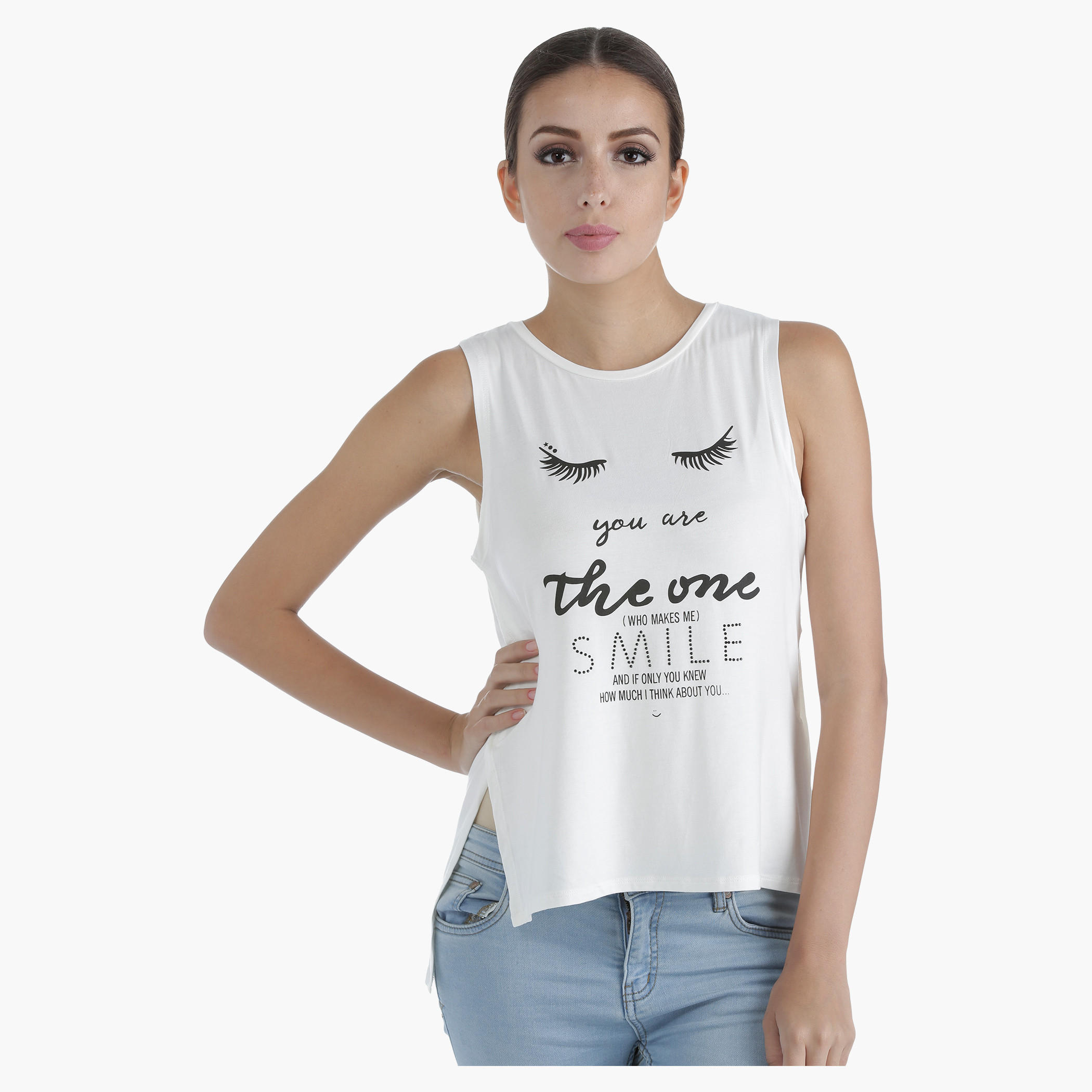 High-Low Graphic Tank Top with Round Neck in Regular Fit-women-clothing-tshirts-image-11