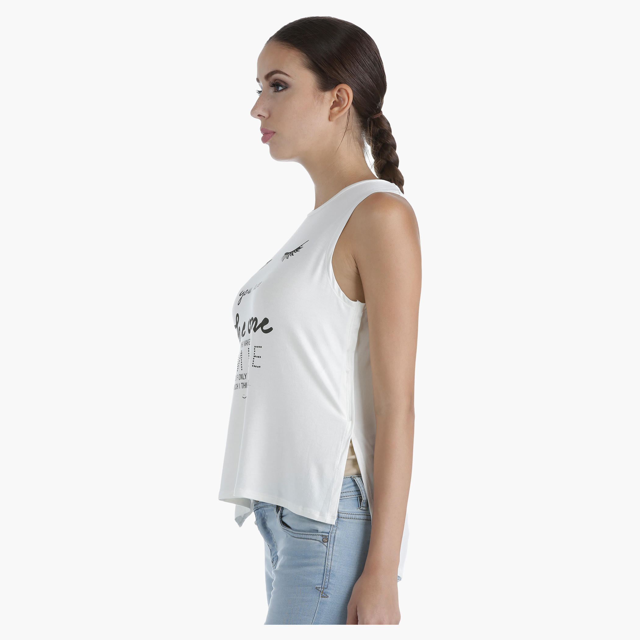 High-Low Graphic Tank Top with Round Neck in Regular Fit-women-clothing-tshirts-image-13