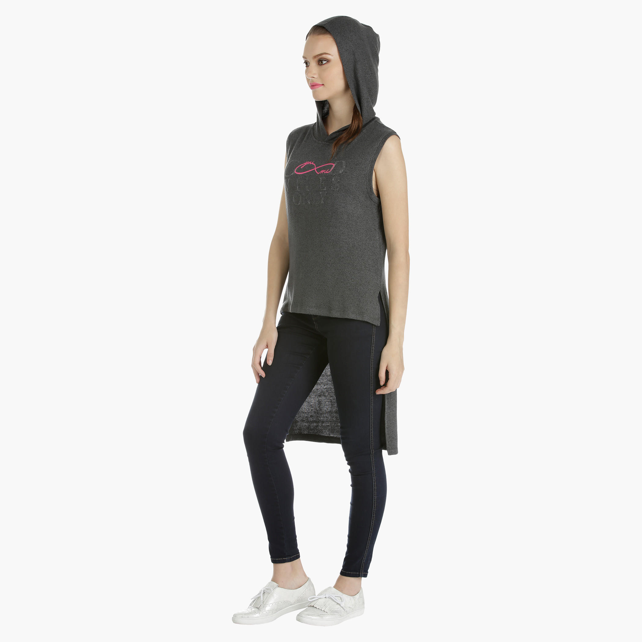 Sleeveless High Low Sweatshirt with Hood-women-winterwear-hoodiesandsweatshirts-hoodies-image-3
