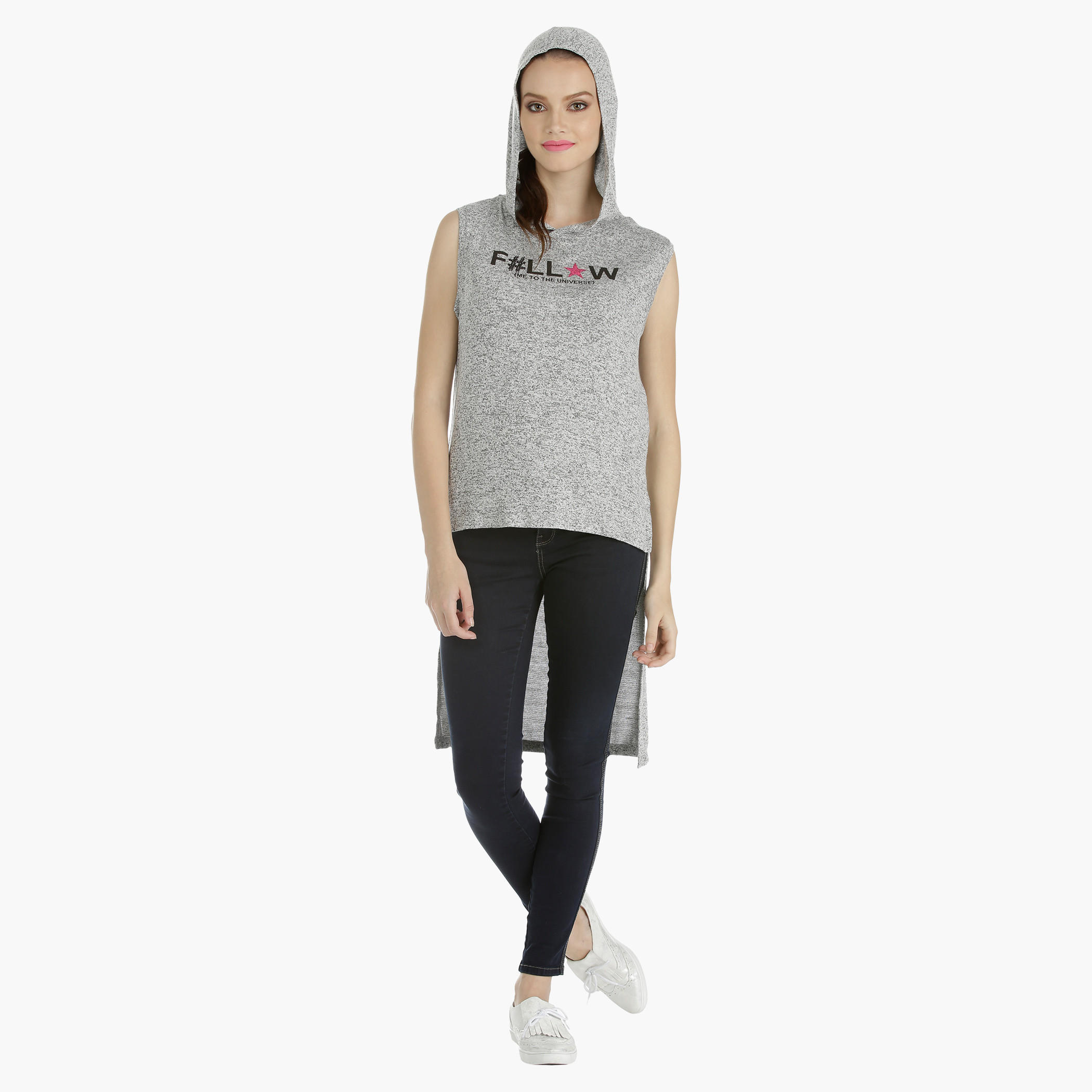 Sleeveless High Low Sweatshirt with Hood-women-winterwear-hoodiesandsweatshirts-hoodies-image-1