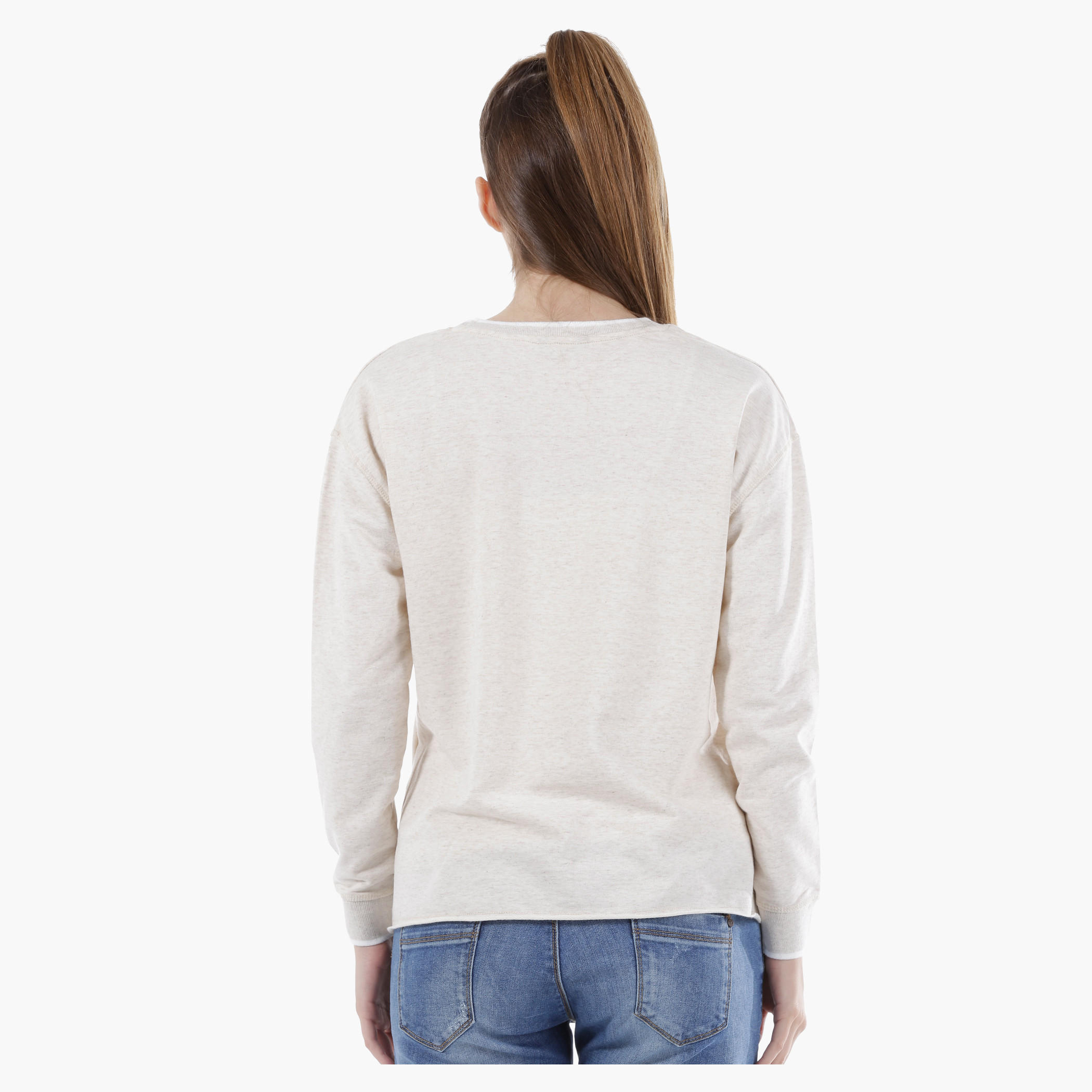 Long-Sleeved Sweatshirt with 3D Trims in Regular Fit-women-winterwear-hoodiesandsweatshirts-sweatshirts-image-7