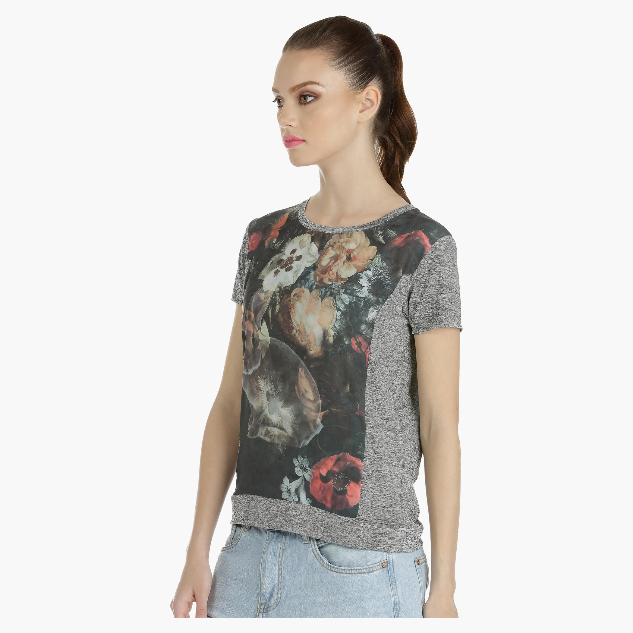 Printed T-shirt with Short Sleeves-women-clothing-tshirts-image-3