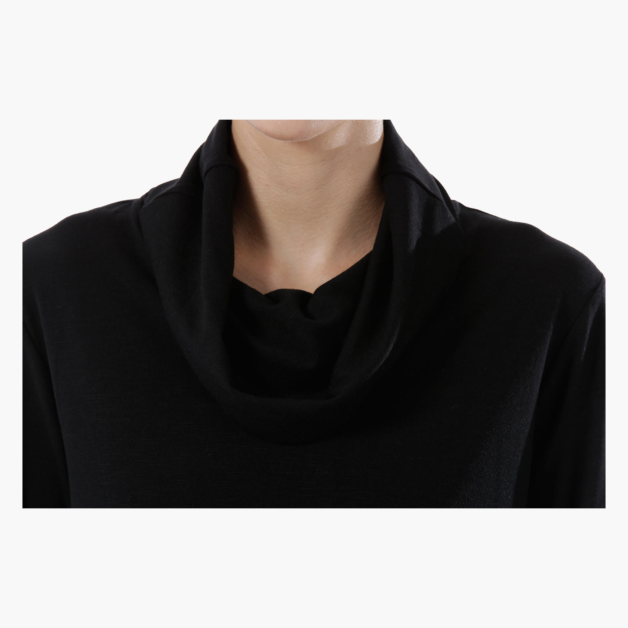 Cowl Neck Top with Long Sleeves and High-Low Hem-women-clothing-shirtsandblouses-blouses-image-4