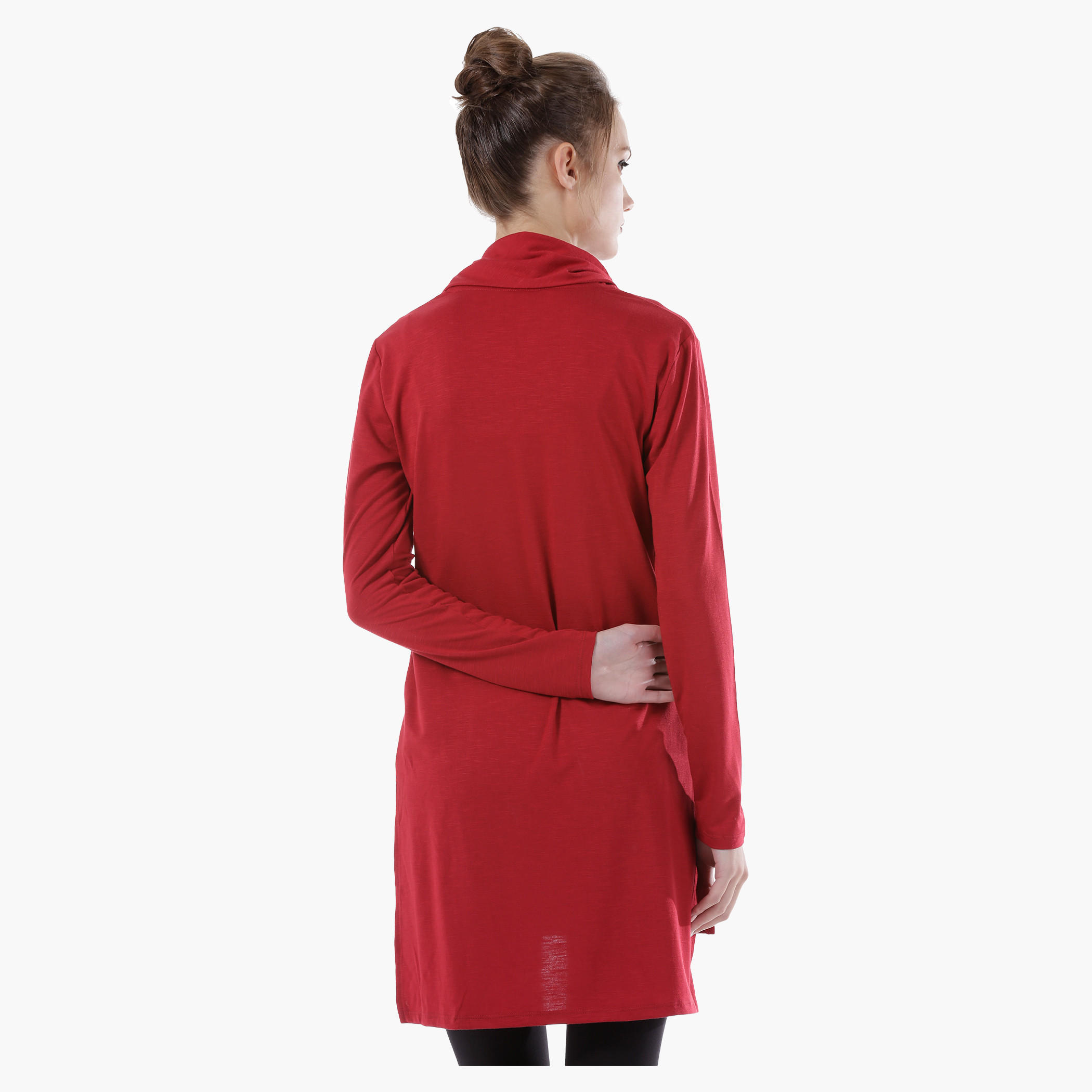 Cowl Neck Top with Long Sleeves and High-Low Hem-women-clothing-shirtsandblouses-blouses-image-7