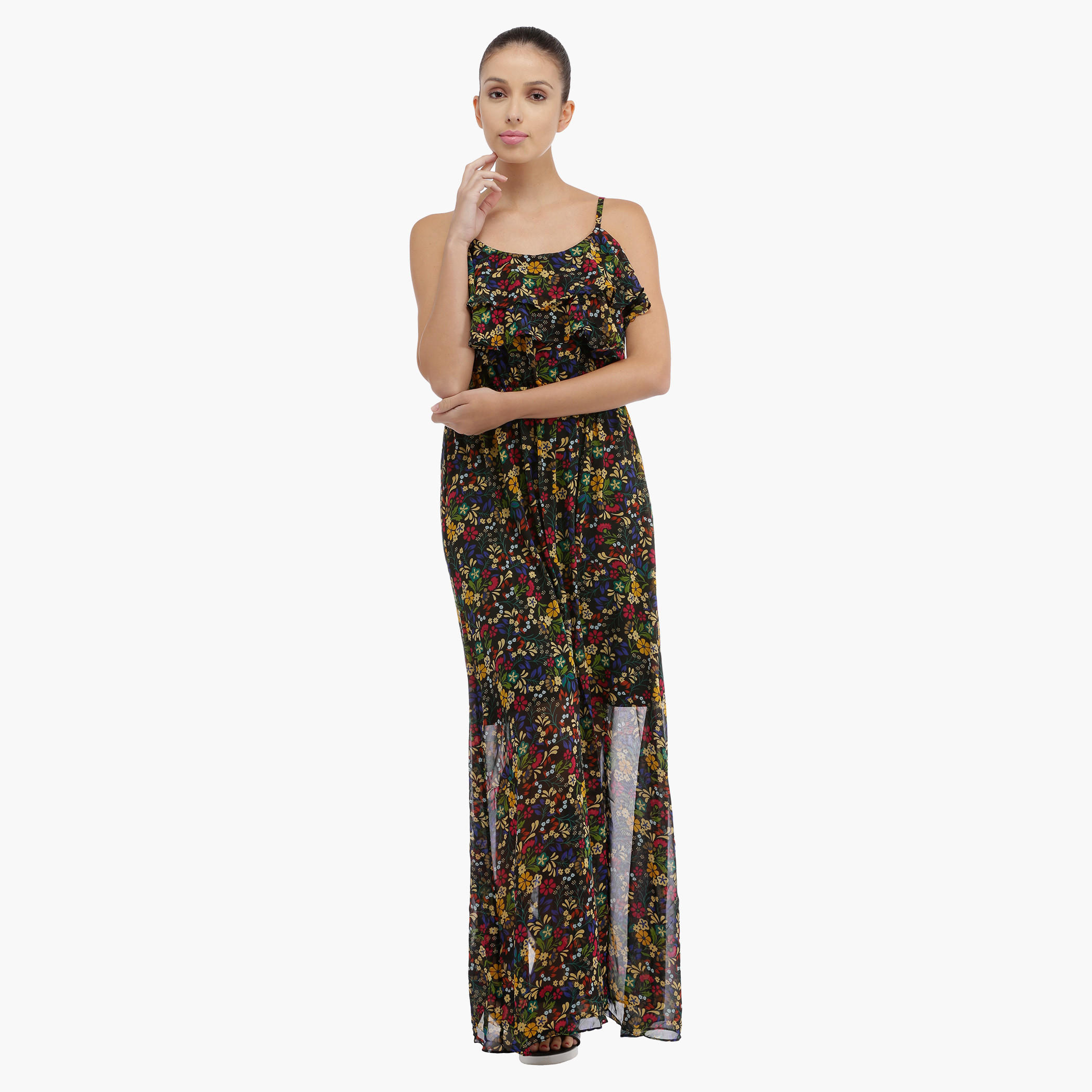 Sleeveless Printed Layer Dress-women-clothing-dresses-image-1
