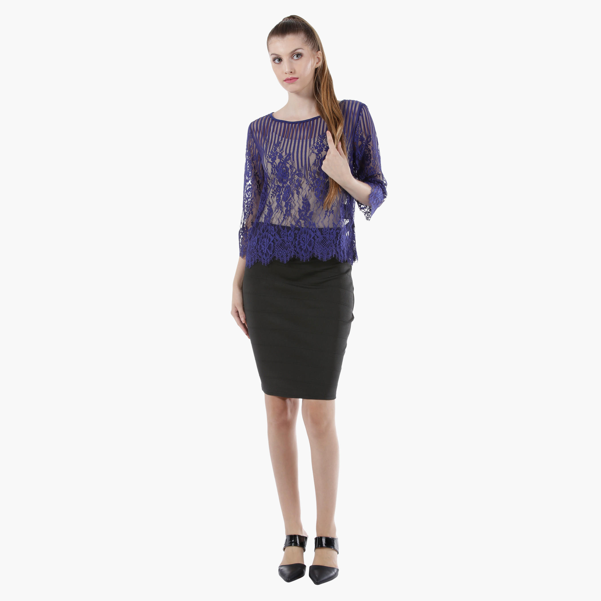 Bandage Pencil Skirt in Regular Fit-women-clothing-bottoms-skirts-image-5