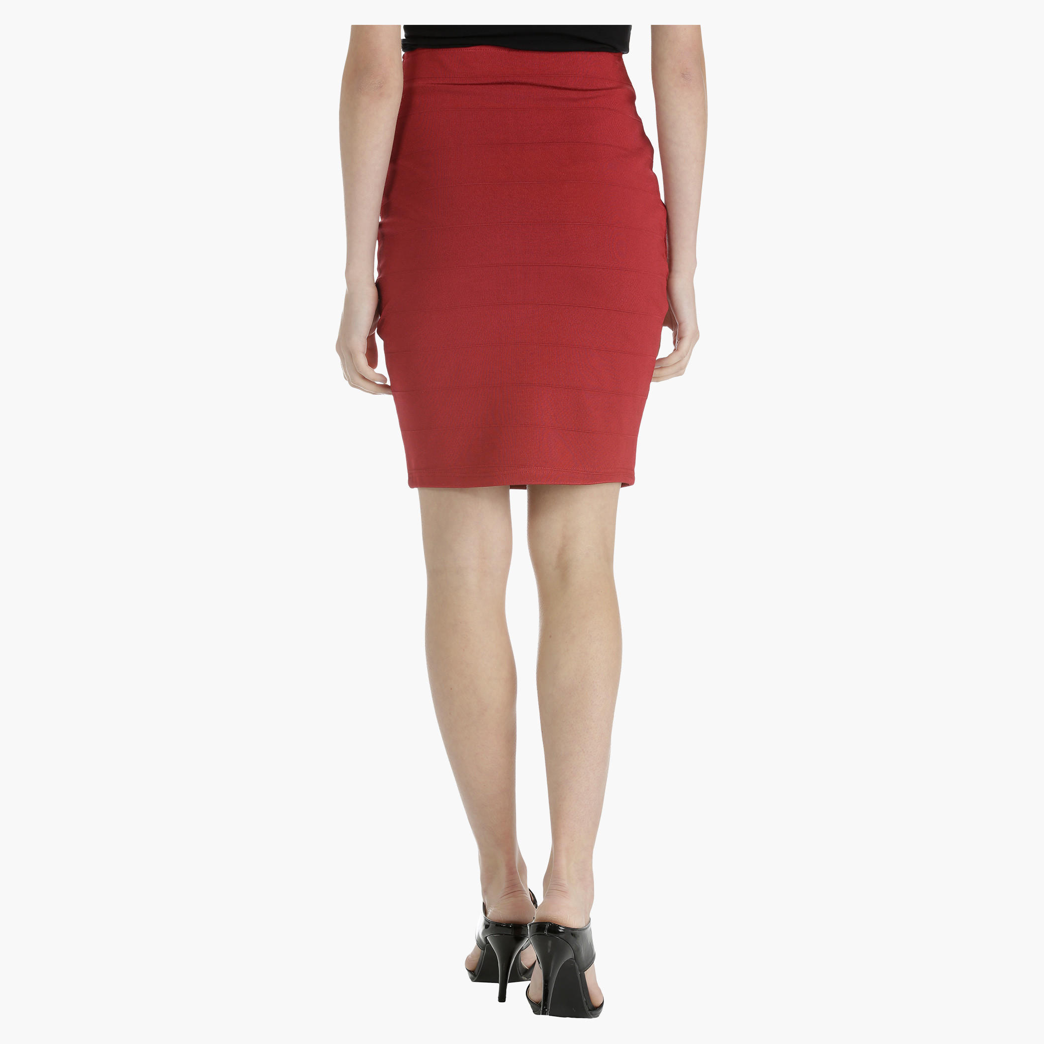 Textured Pencil Skirt-women-clothing-bottoms-skirts-image-2