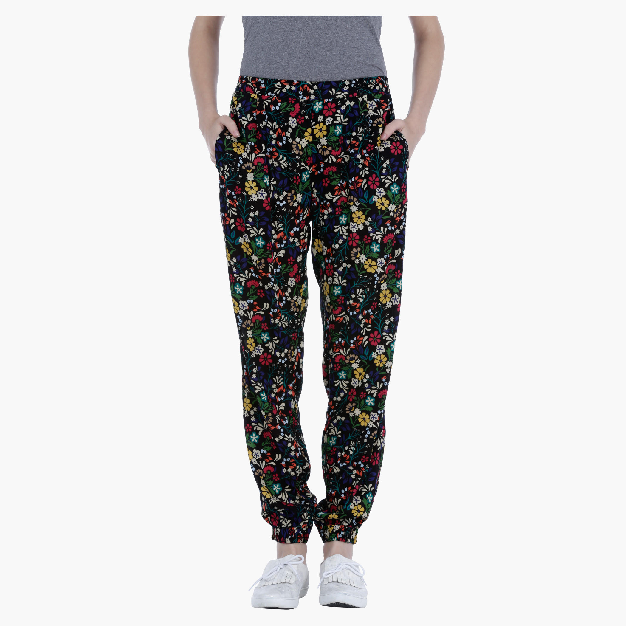 Printed Trousers in Regular Fit-women-clothing-bottoms-trousers-image-1