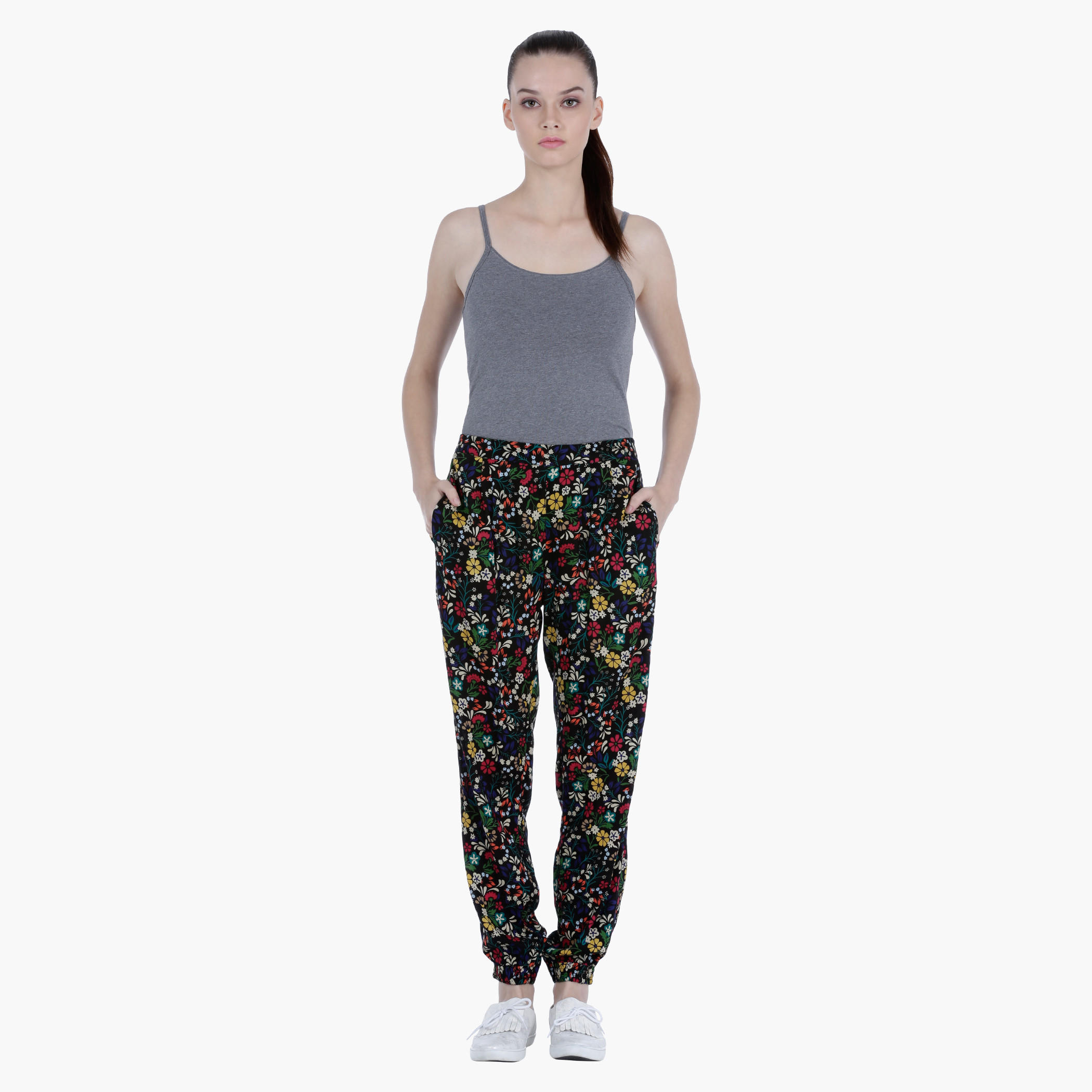 Printed Trousers in Regular Fit-women-clothing-bottoms-trousers-image-5