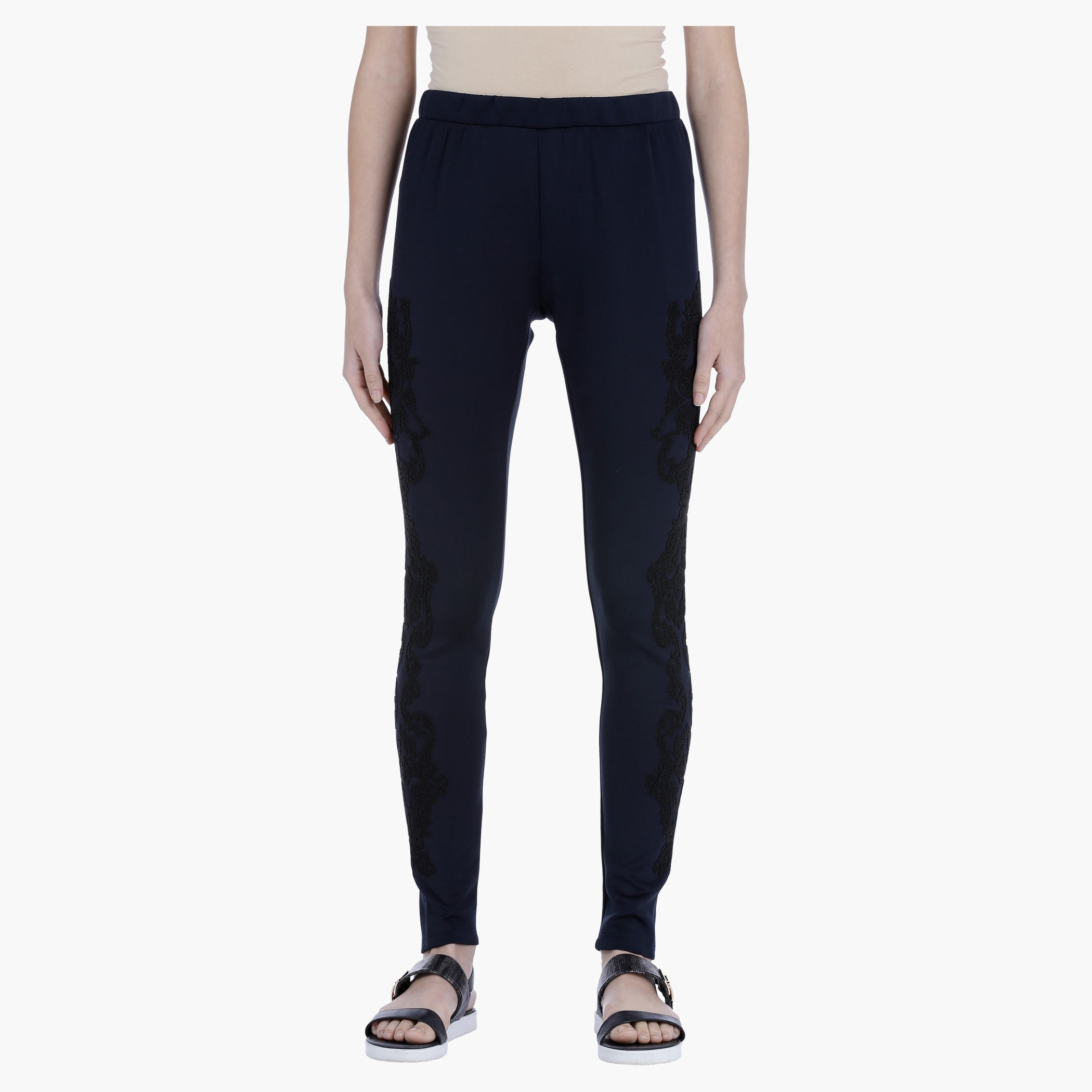Printed Leggings with Elasticised Waistband-women-clothing-bottoms-leggings-image-6