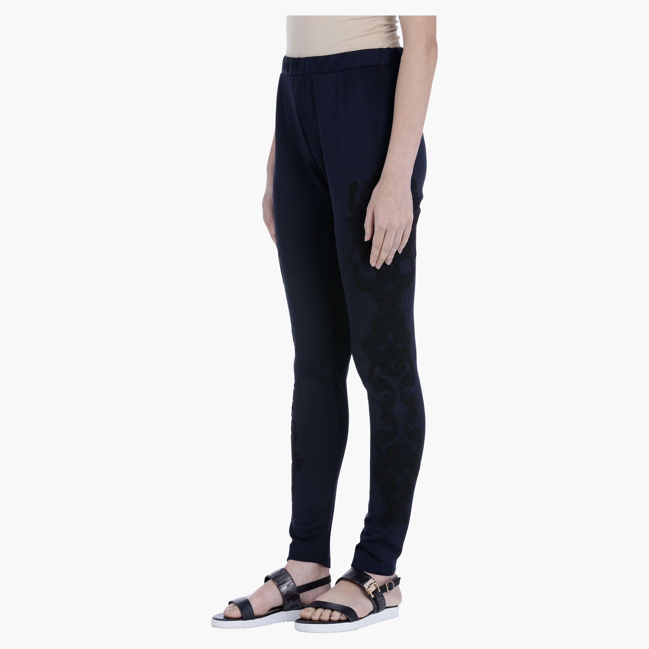 Printed Leggings with Elasticised Waistband-women-clothing-bottoms-leggings-image-8