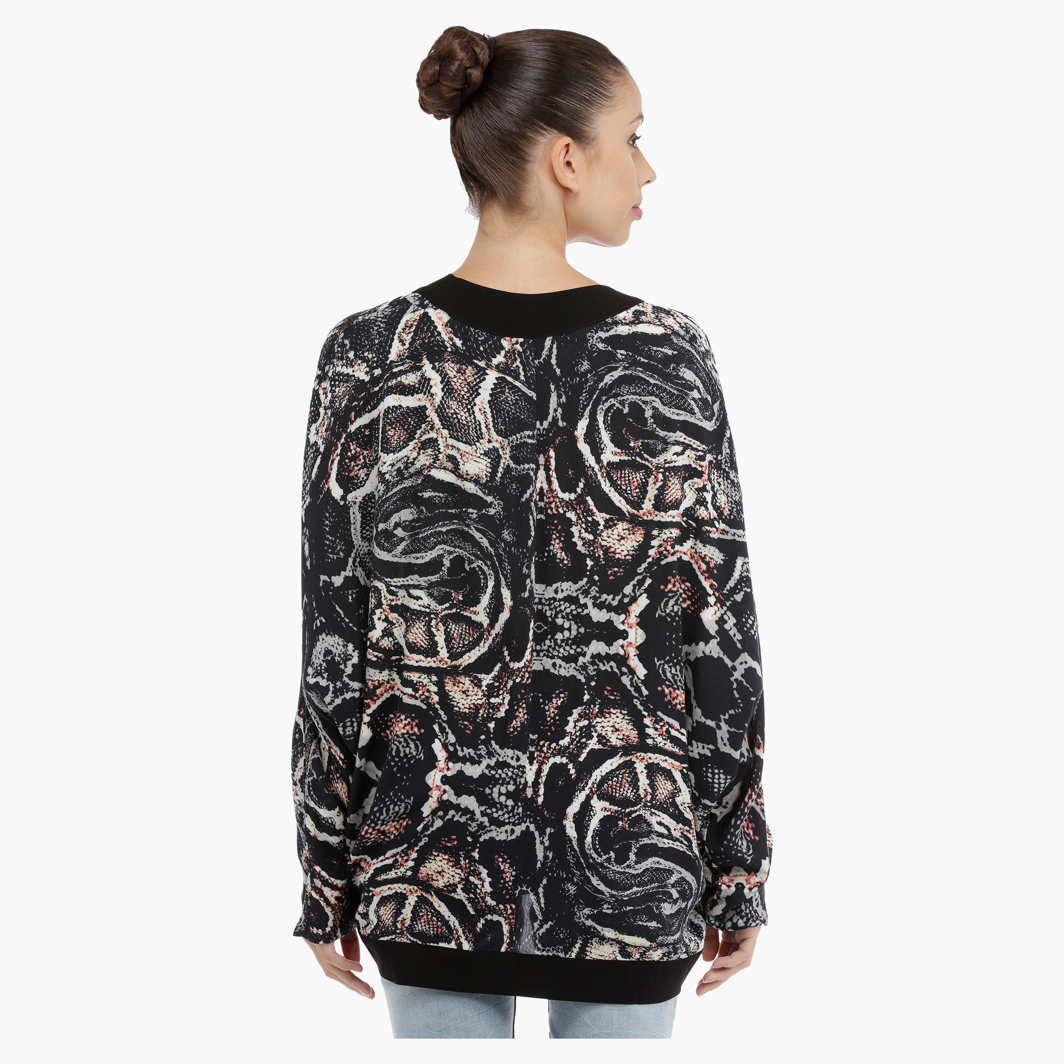 Printed Shrug with Bat Sleeves-women-winterwear-cardigansandjumpers-cardigans-image-2