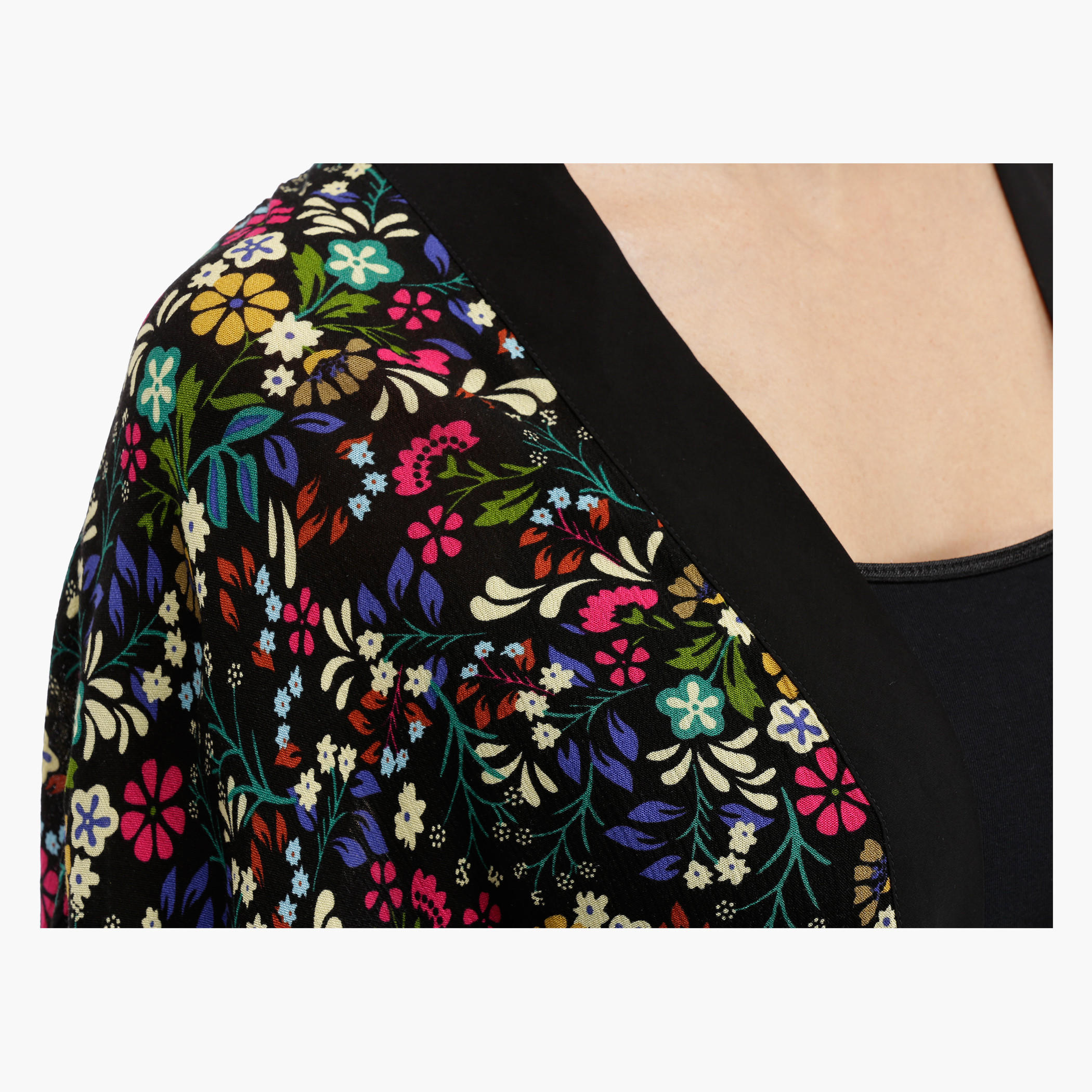 Floral Shrug with Bat Sleeves-women-winterwear-cardigansandjumpers-cardigans-image-4