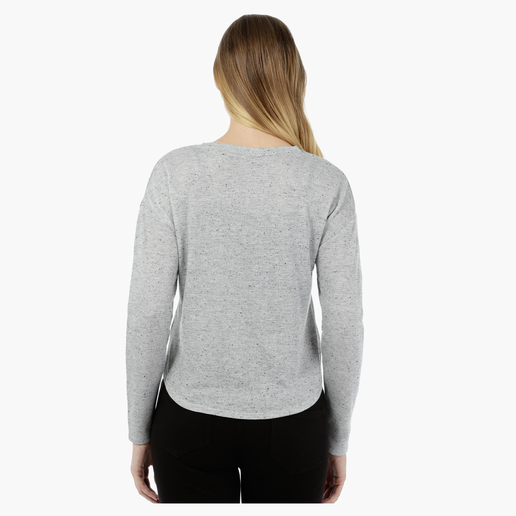 Cropped Top with Star Applique and Front Tie-up-women-clothing-tshirts-image-2