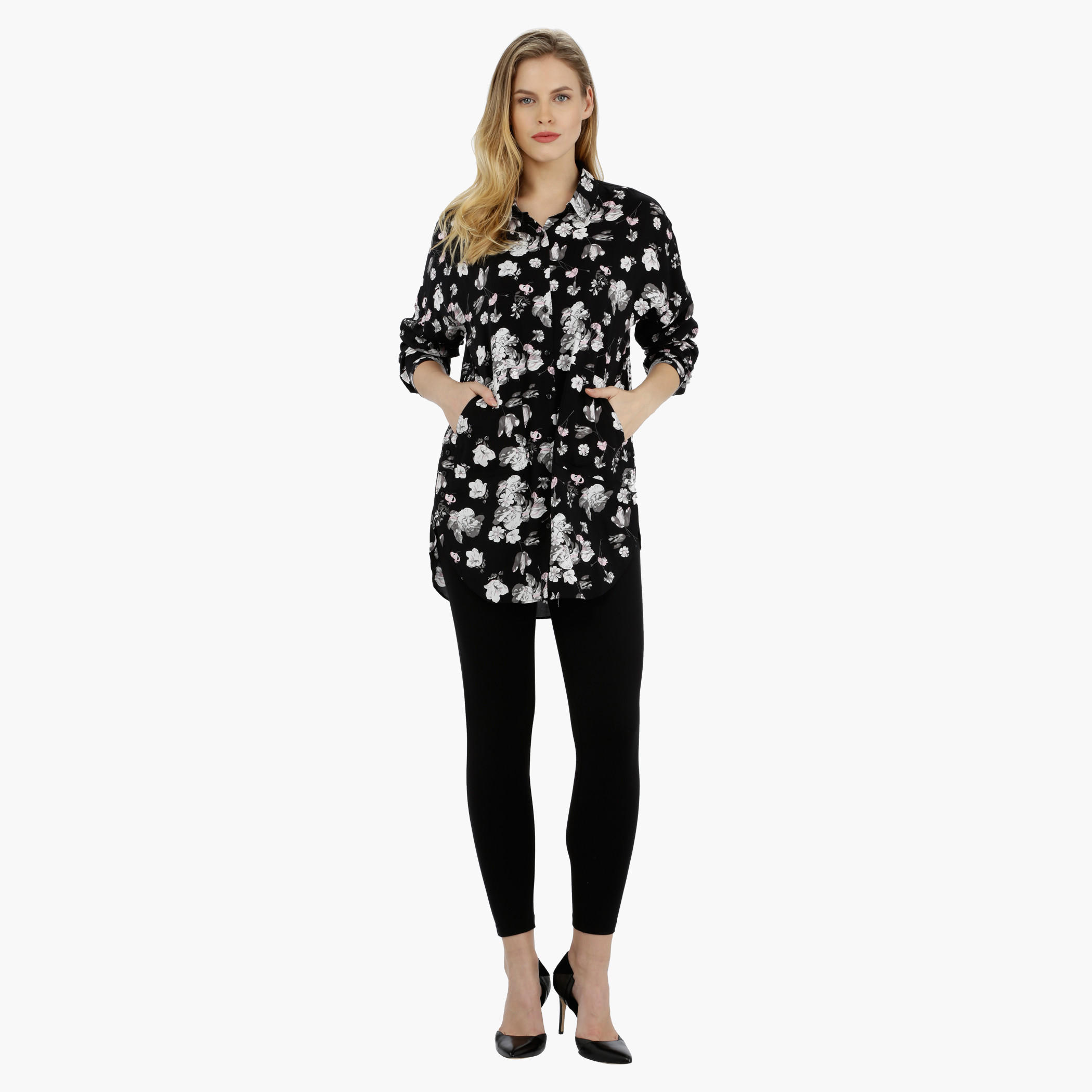 Floral Print Shirt-women-clothing-shirtsandblouses-blouses-image-5