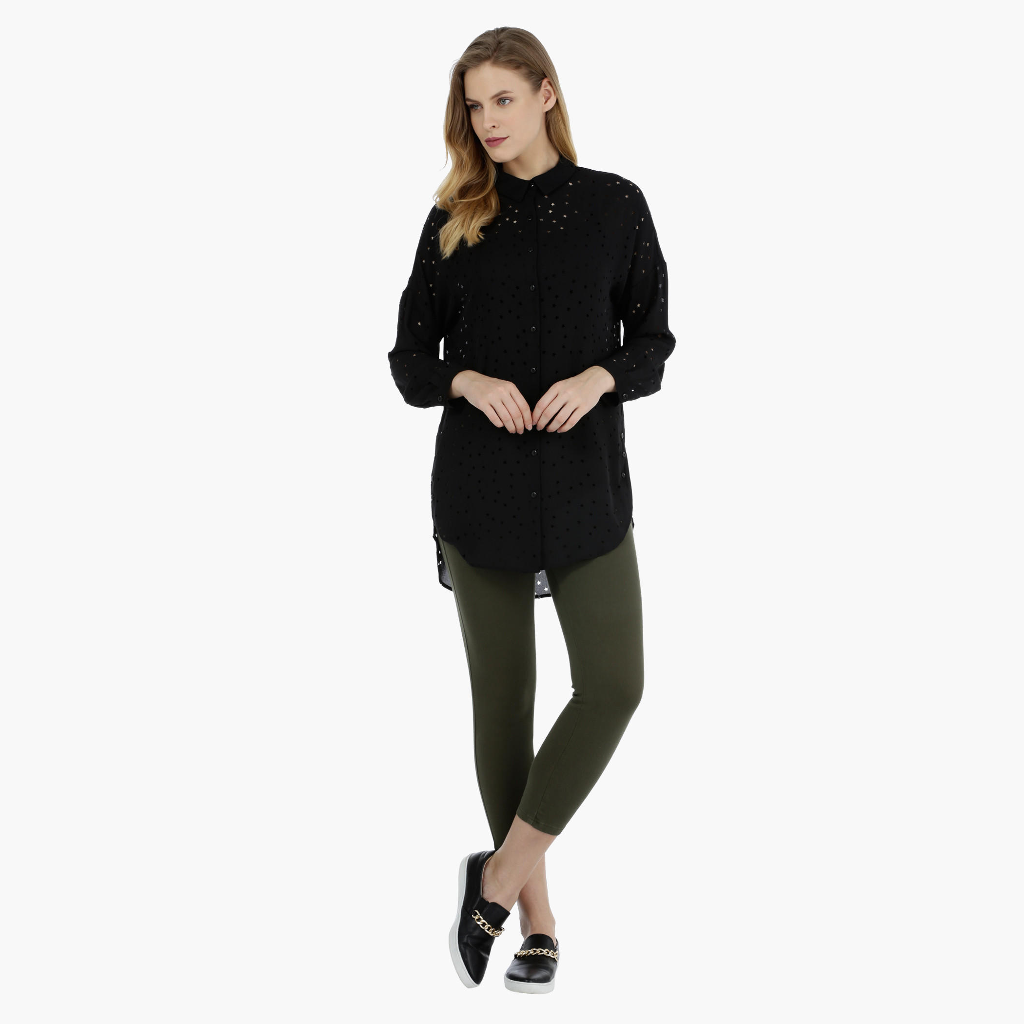 Full-sleeved Star-shaped Cut-out Top-women-clothing-shirtsandblouses-blouses-image-5