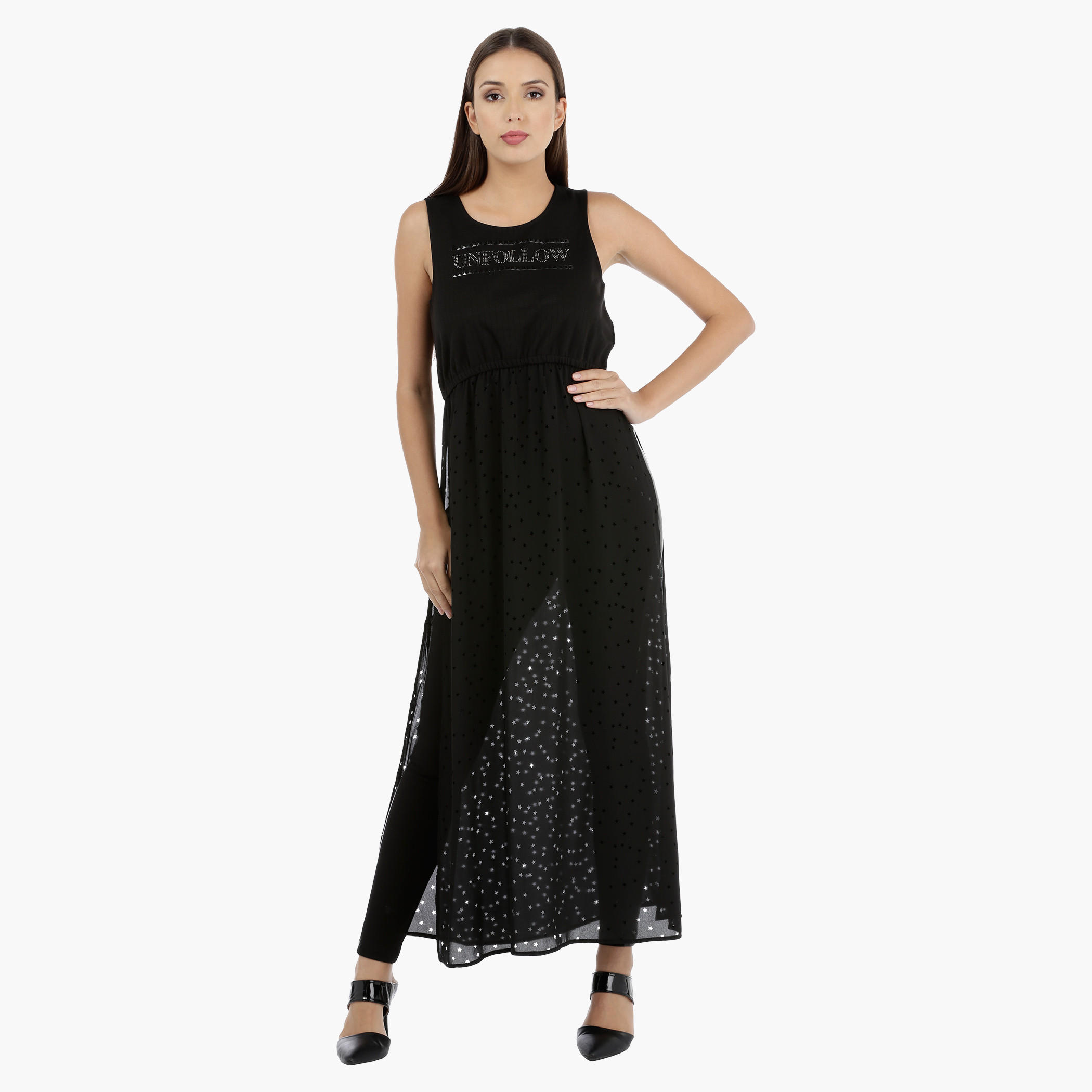 Printed Sleeveless Long Top with Slits-women-clothing-shirtsandblouses-blouses-image-1