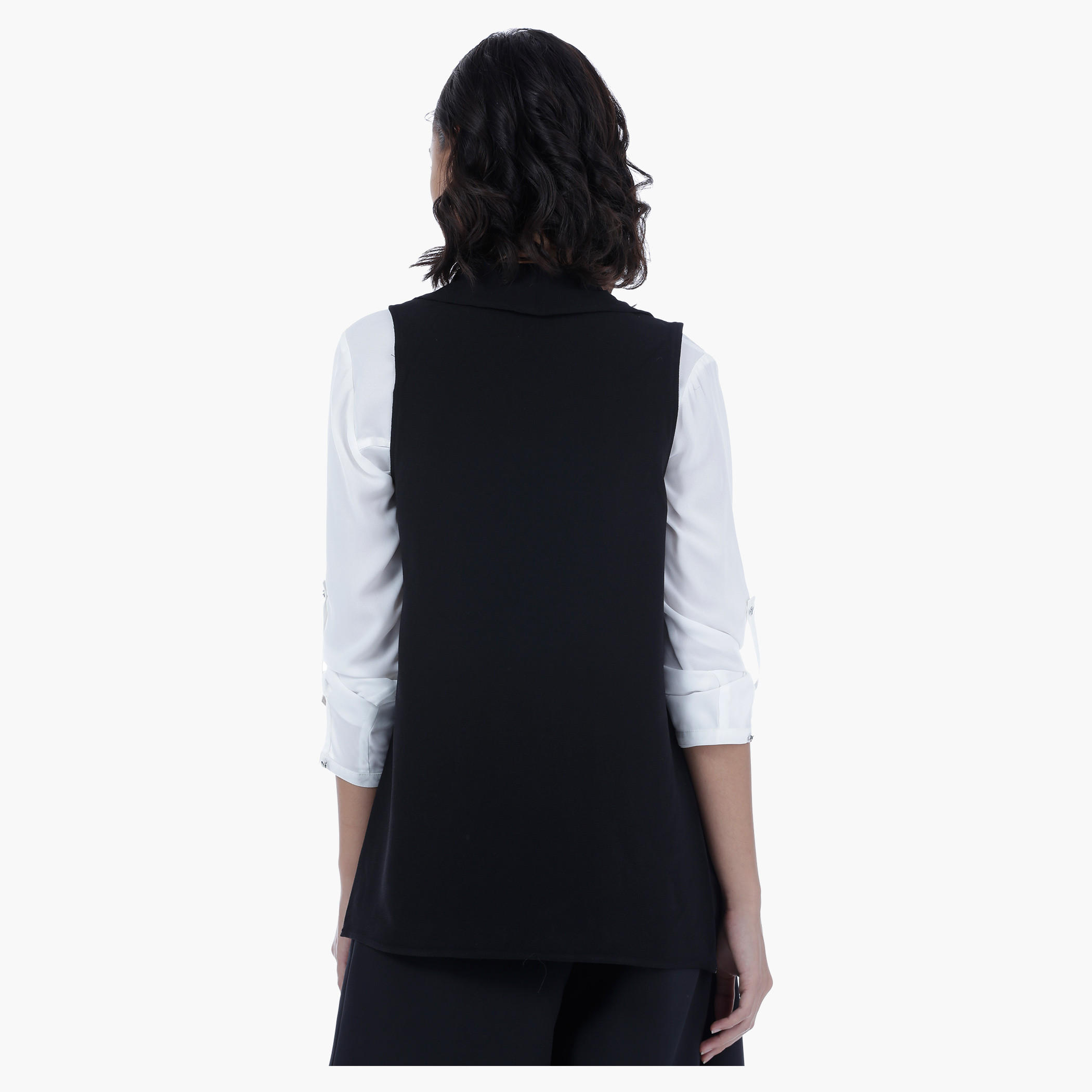 Cascade Panel Sleeveless Shrug-women-winterwear-cardigansandjumpers-cardigans-image-2