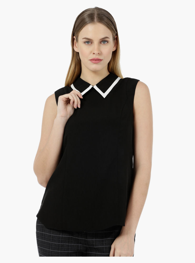 Sleeveless Top with U-hem-women-clothing-shirtsandblouses-blouses-image-1