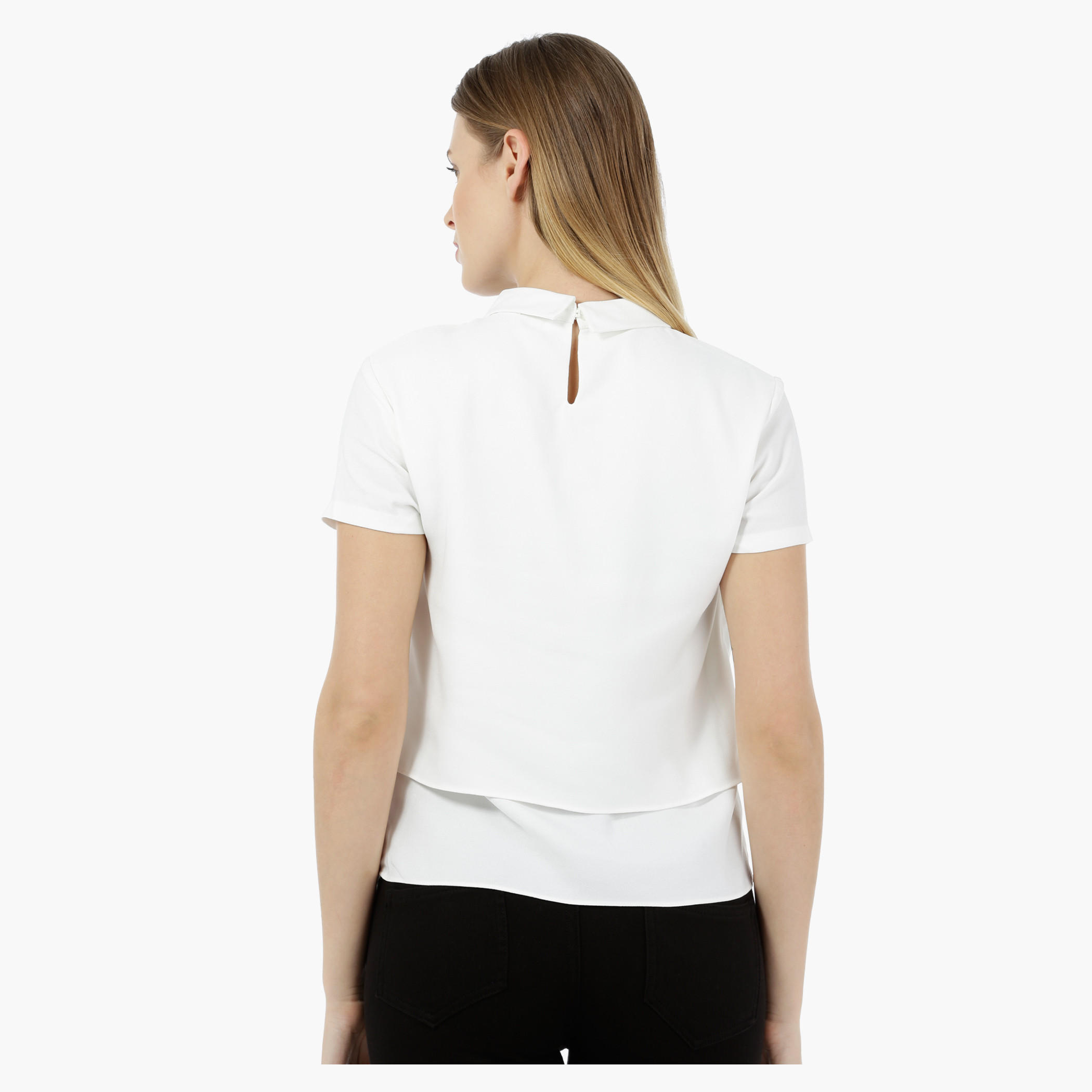 Double Layered Shirt with Embroidered Collar-women-clothing-shirtsandblouses-blouses-image-2