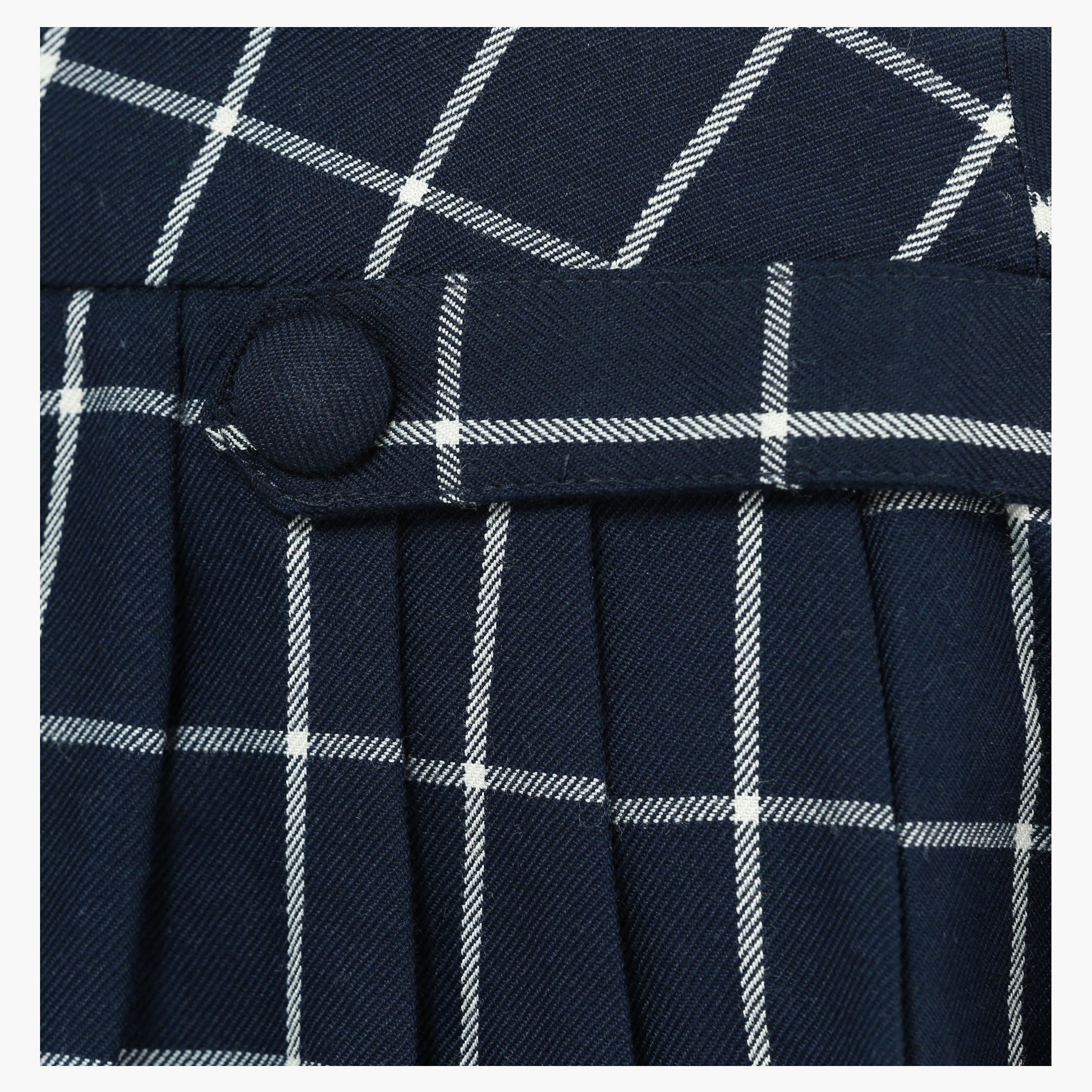 Chequered Mini Skater Skirt with Lace Hem-women-clothing-bottoms-skirts-image-4