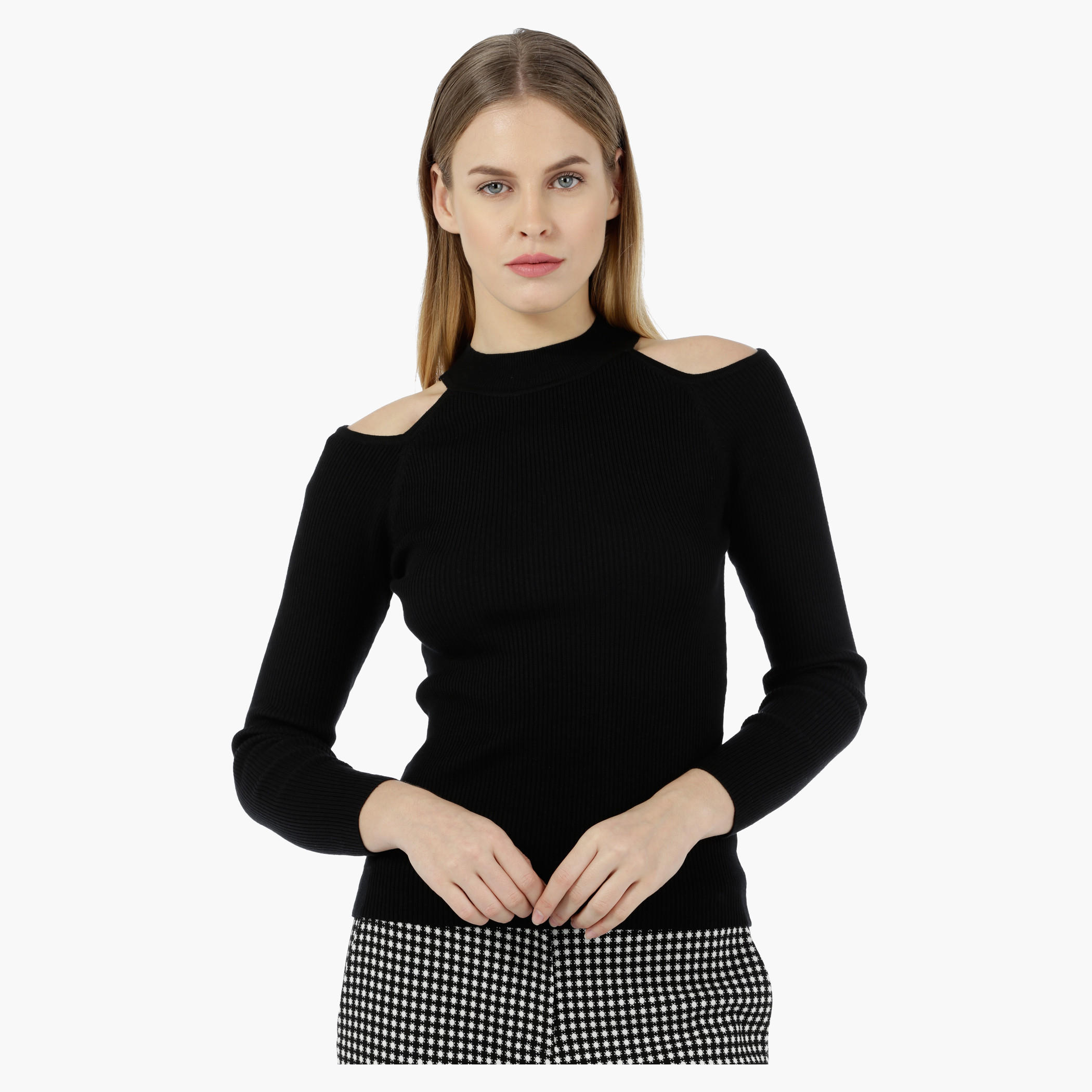 Cold Shoulder Rib Top-women-clothing-shirtsandblouses-blouses-image-1