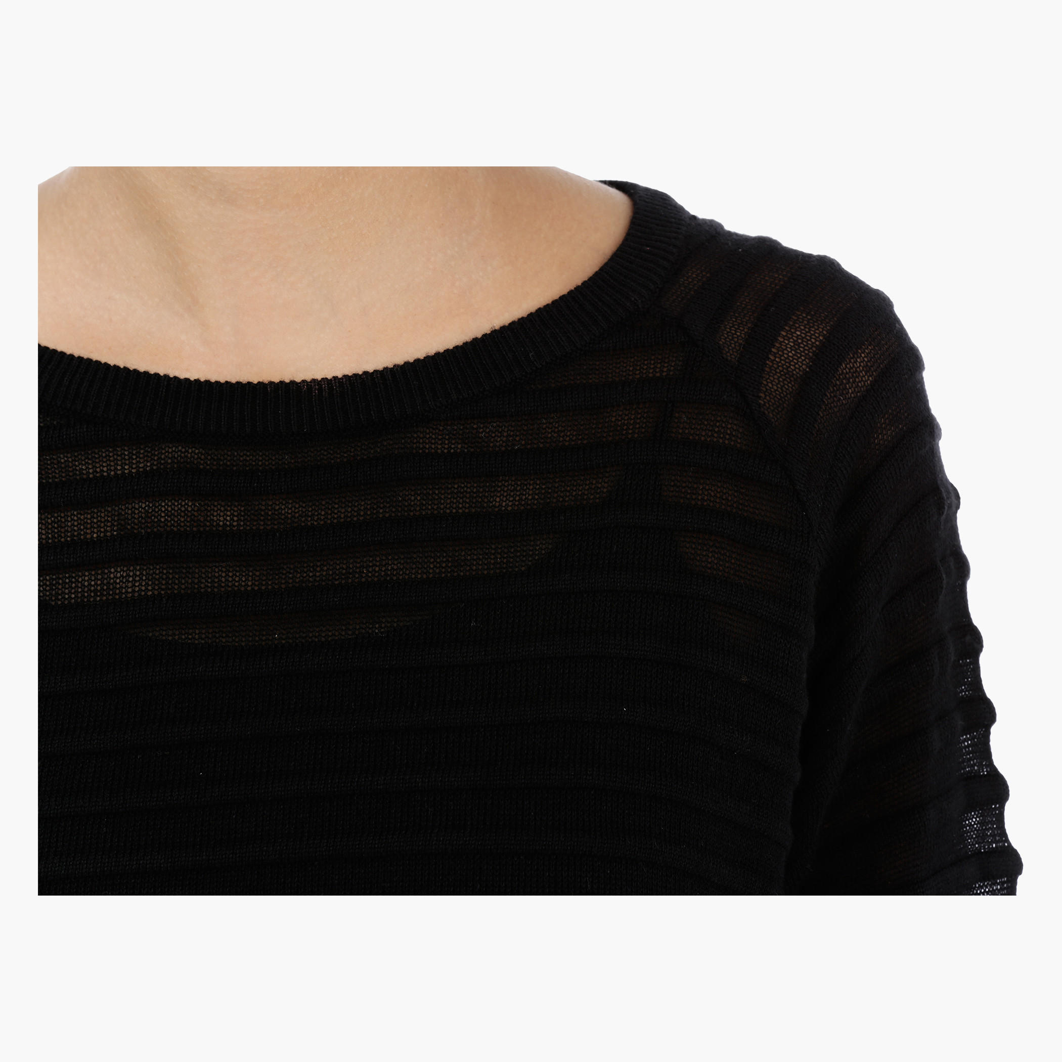 Ribbed Long Sleeves Sweater with Round Neckline-women-clothing-cardigansandjumpers-jumpers-image-4