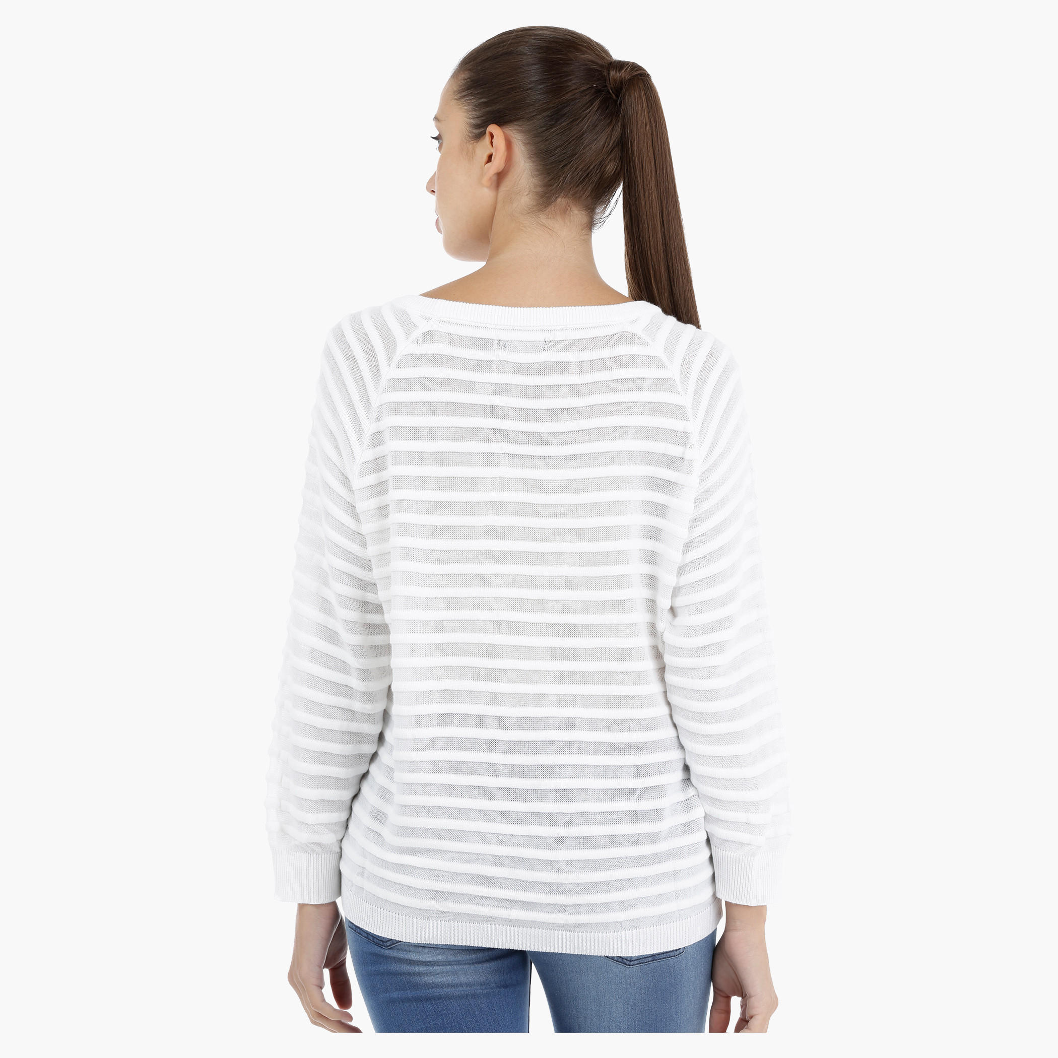 Ribbed Long Sleeves Sweater with Round Neckline-women-clothing-cardigansandjumpers-jumpers-image-12