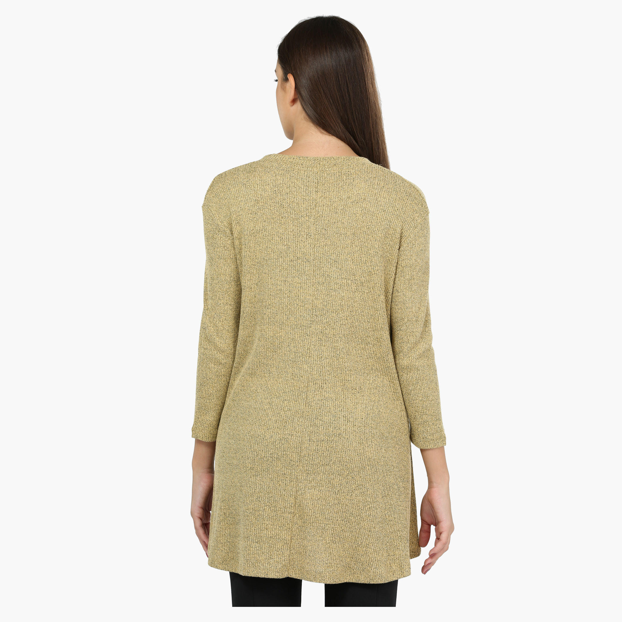 High Neck Trapeze Top with 3/4th Sleeves-women-clothing-shirtsandblouses-blouses-image-2