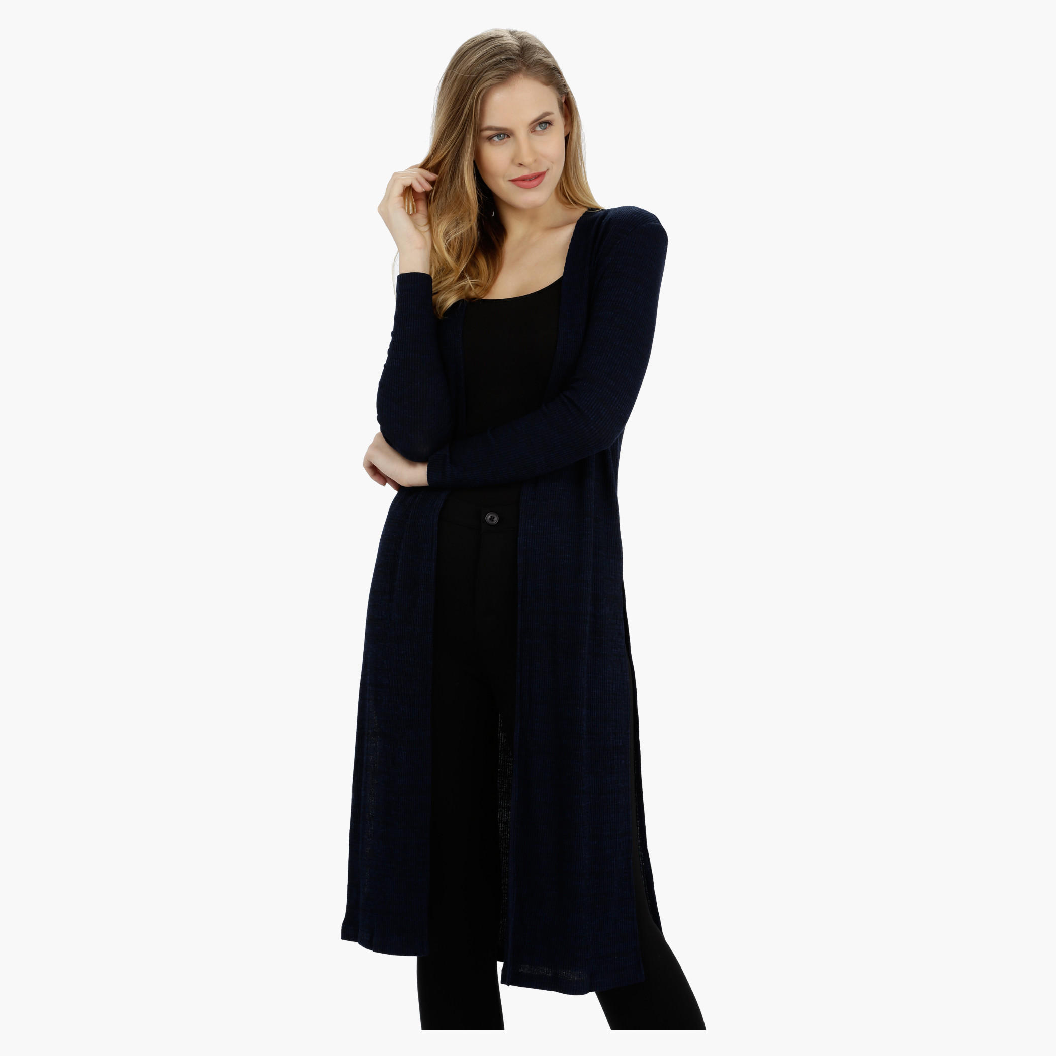 Knitted Longline Shrug-women-winterwear-cardigansandjumpers-cardigans-image-1