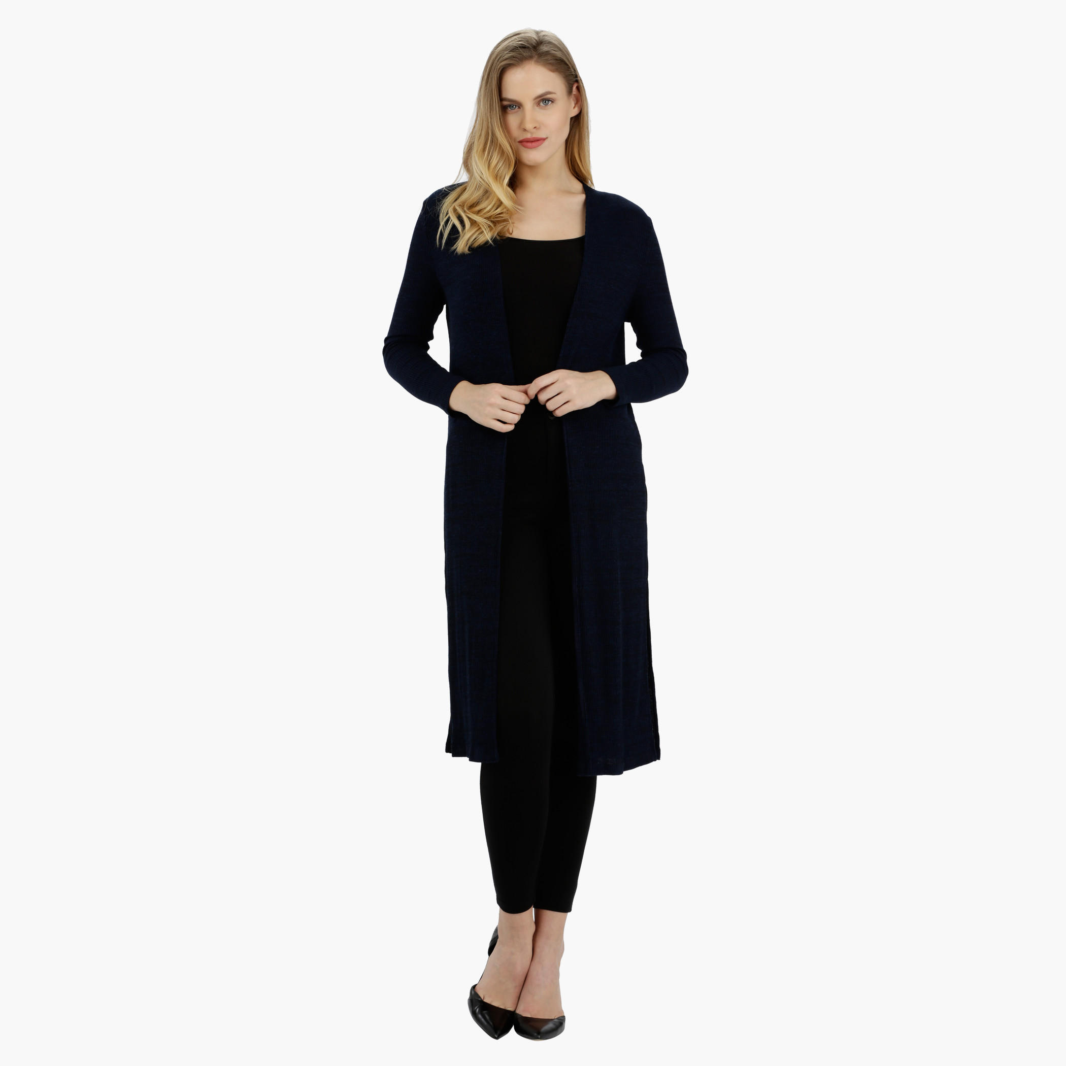 Knitted Longline Shrug-women-winterwear-cardigansandjumpers-cardigans-image-5
