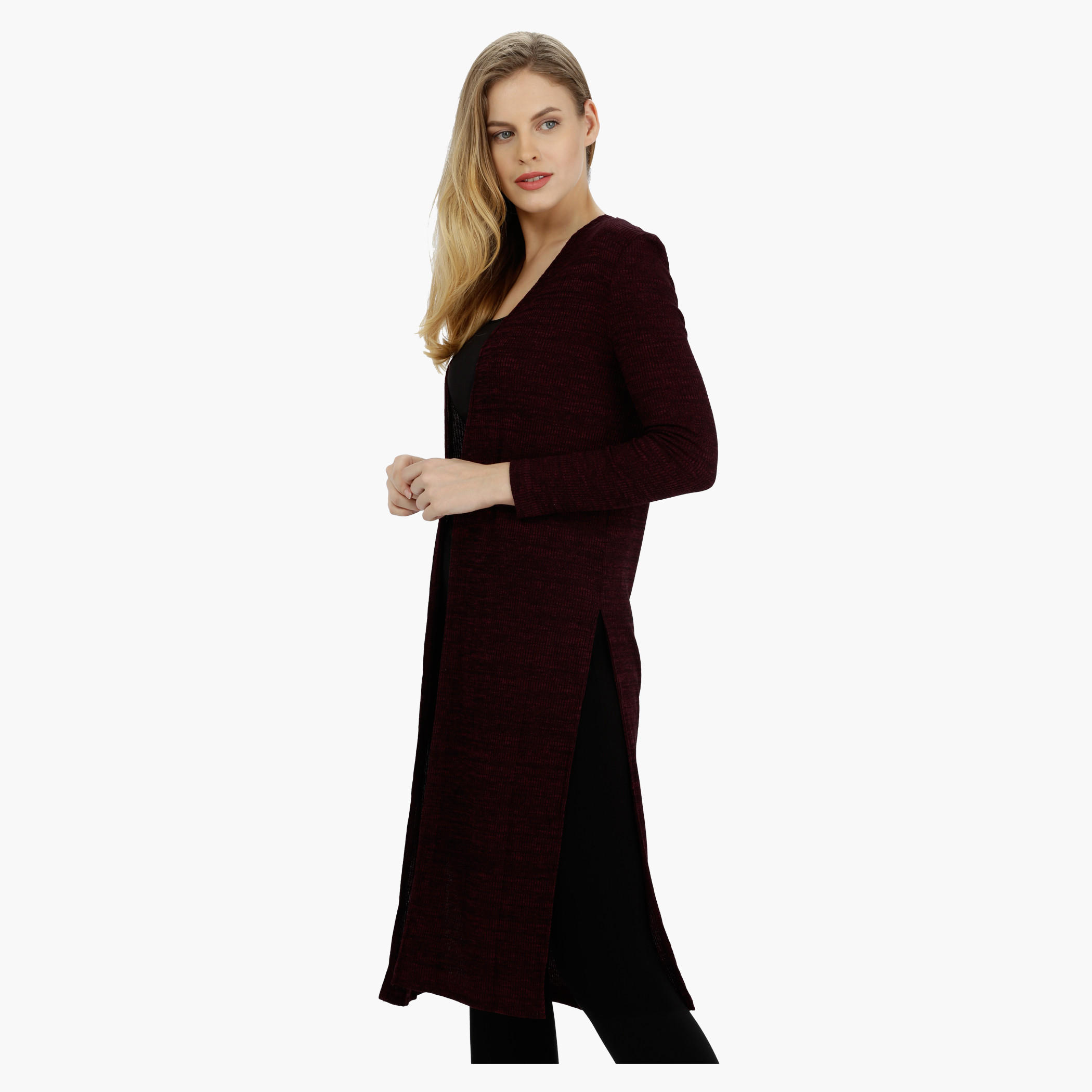Knitted Longline Shrug-women-winterwear-cardigansandjumpers-cardigans-image-8