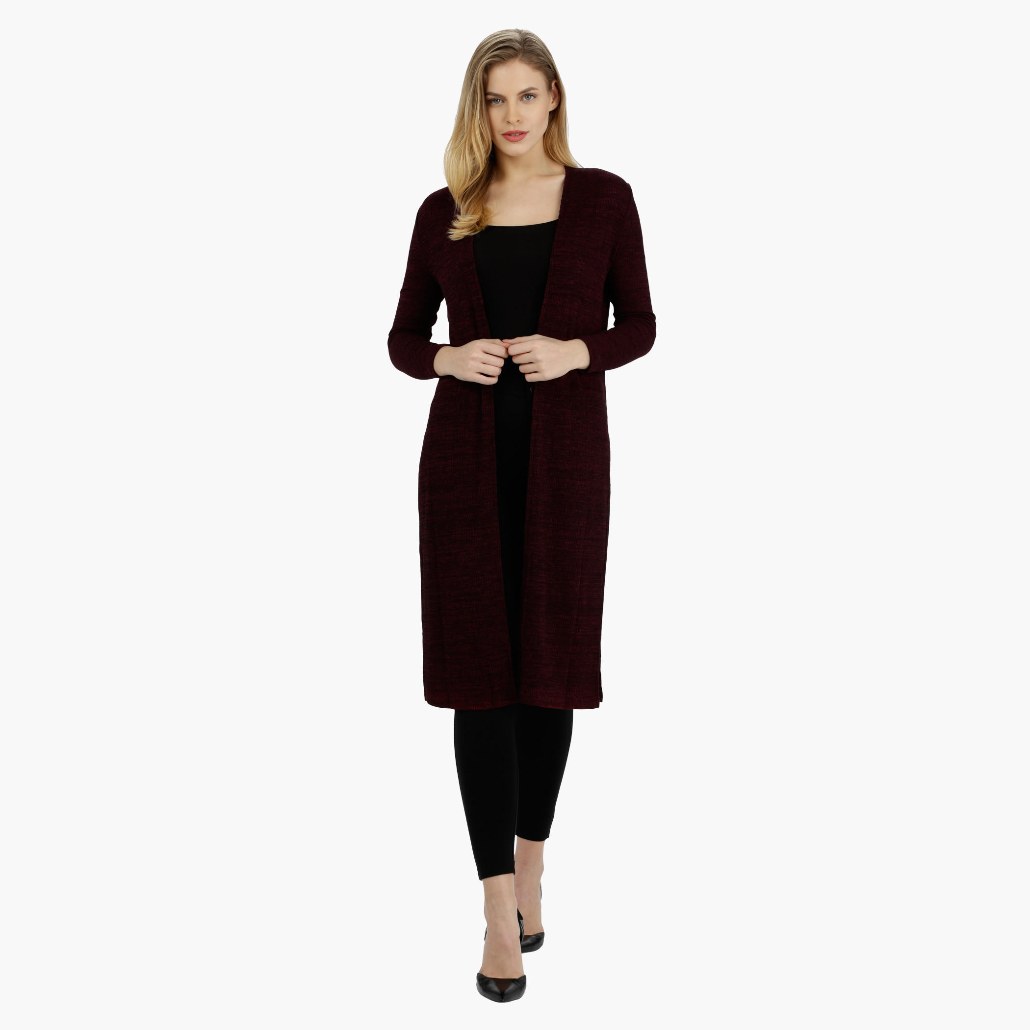 Knitted Longline Shrug-women-winterwear-cardigansandjumpers-cardigans-image-10
