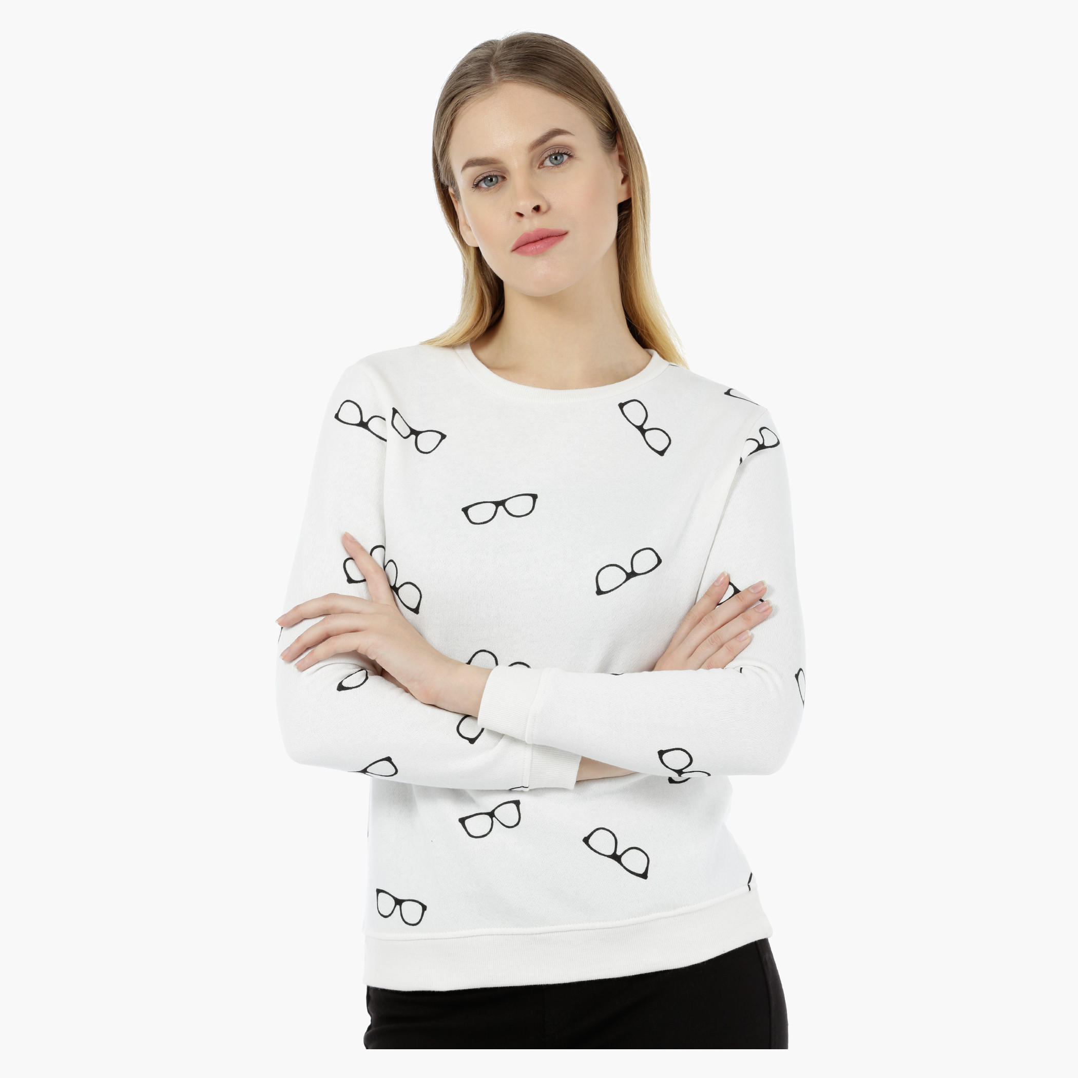 Graphic Sweat Top-women-winterwear-hoodiesandsweatshirts-sweatshirts-image-1