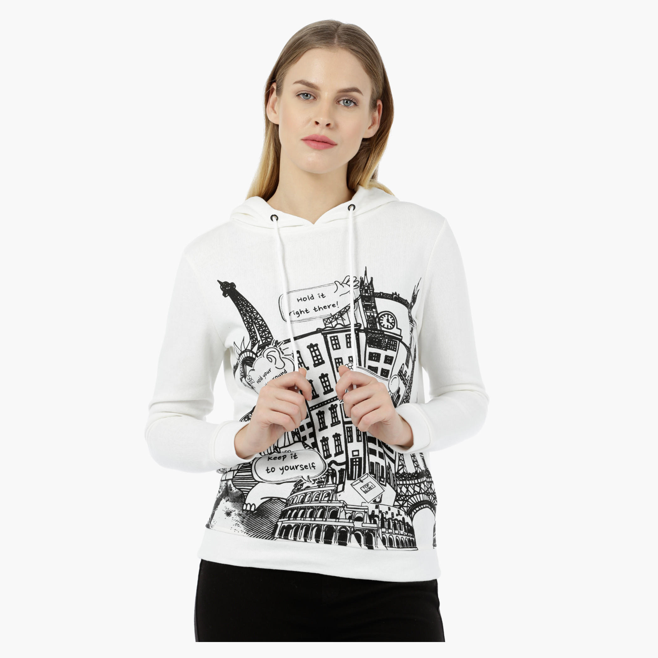 Printed Hooded Sweatshirt-women-winterwear-hoodiesandsweatshirts-hoodies-image-1