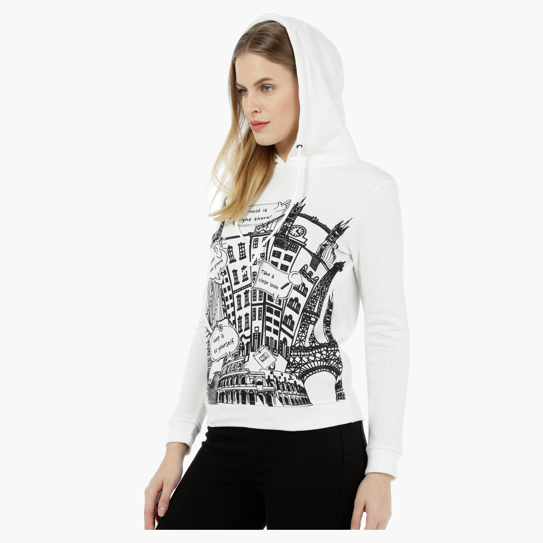 Printed Hooded Sweatshirt-women-winterwear-hoodiesandsweatshirts-hoodies-image-3