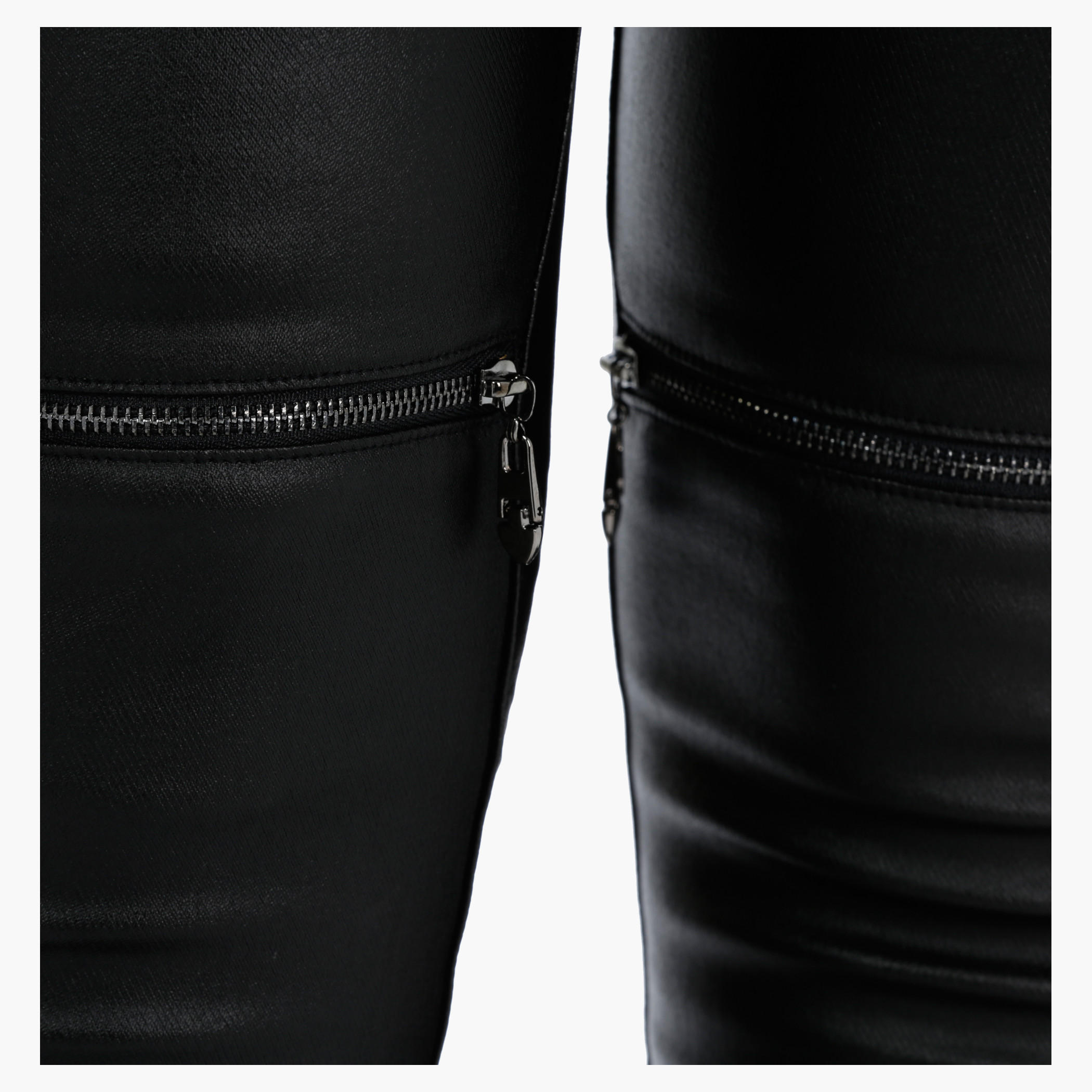 PU Leggings with Zip Details-women-clothing-bottoms-leggings-image-4